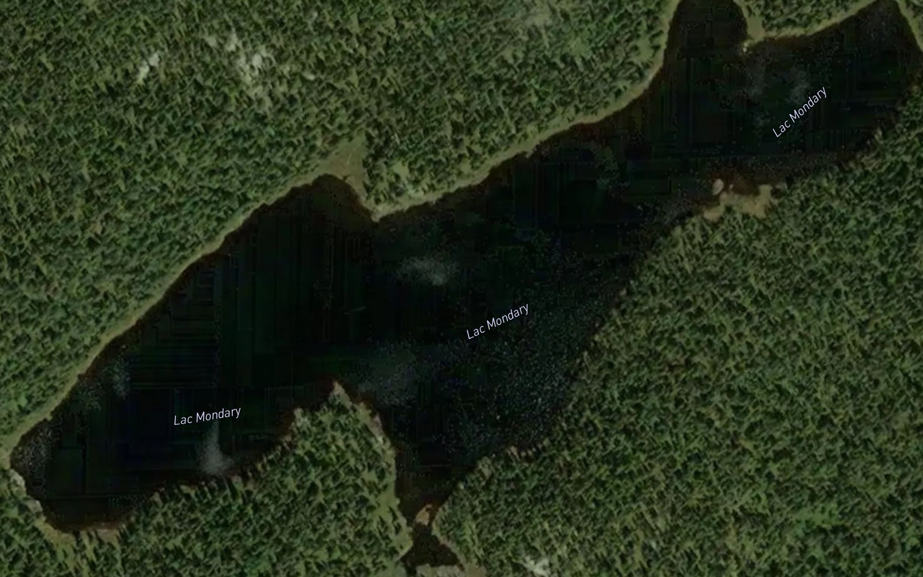 Satellite map of the Lac Mondary