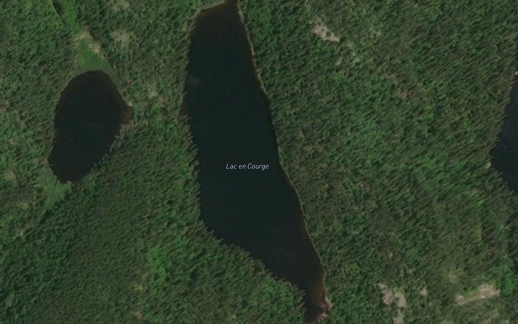 Satellite map of the Lac en Courge