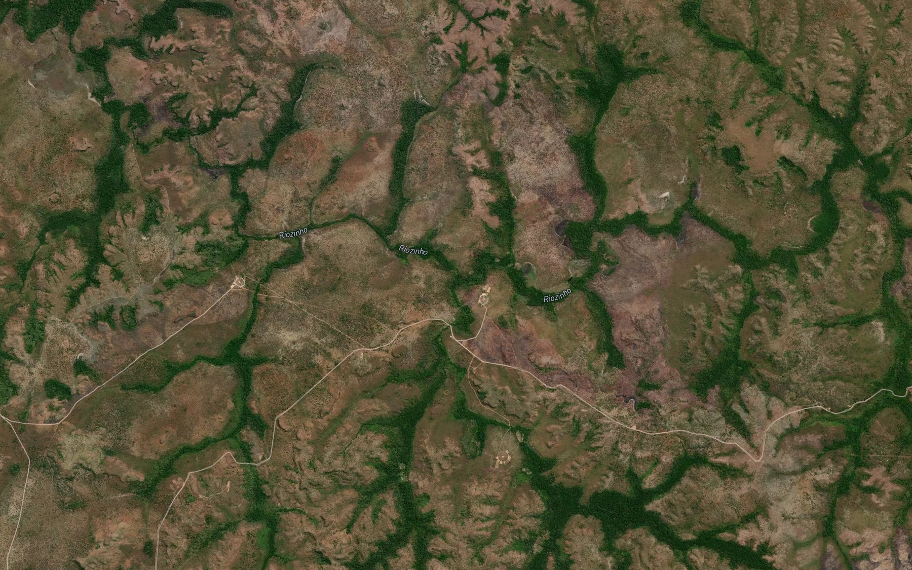 Satellite map of the Ribeirao Porteira