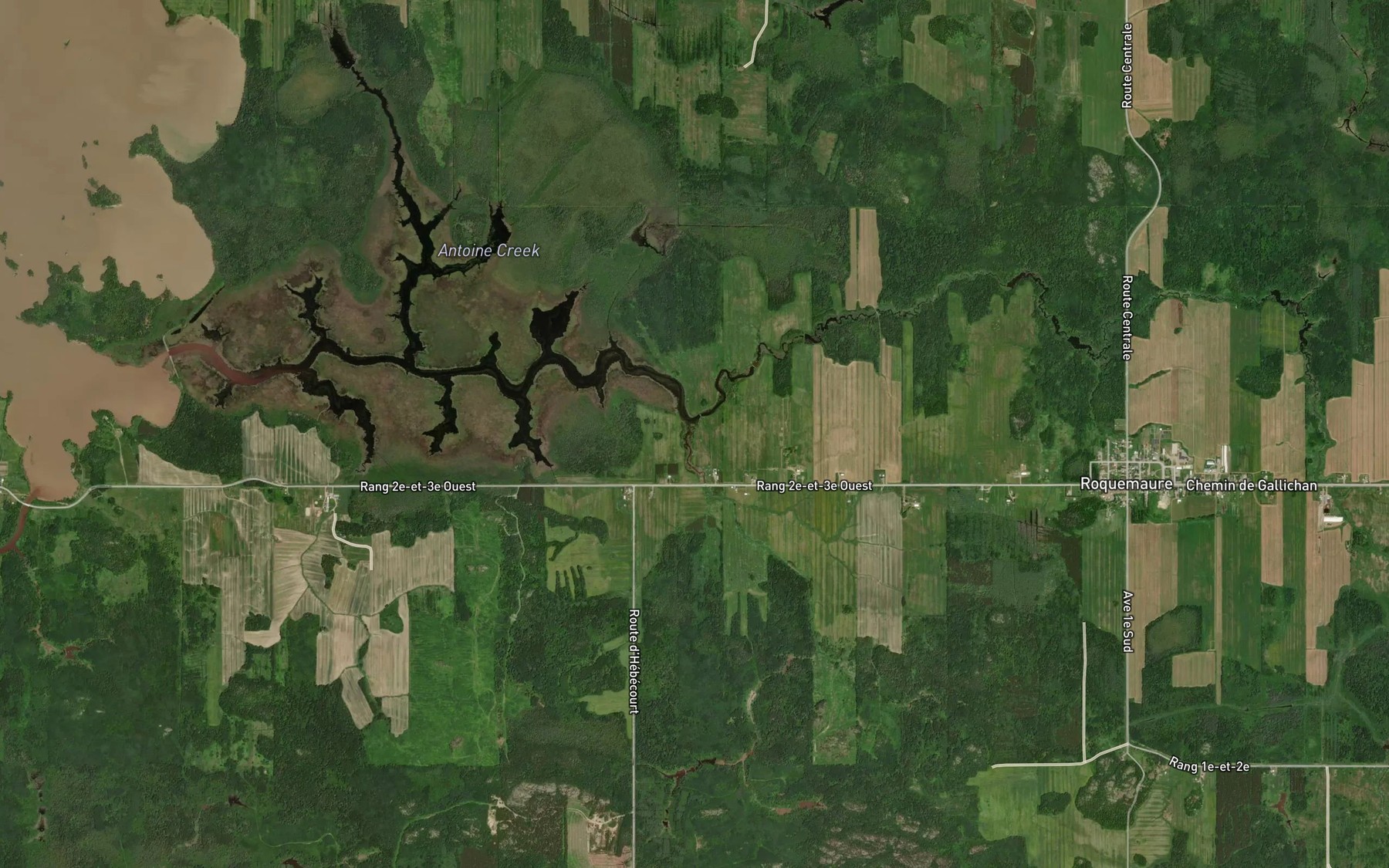 Satellite map of the Cours d'eau Bernier