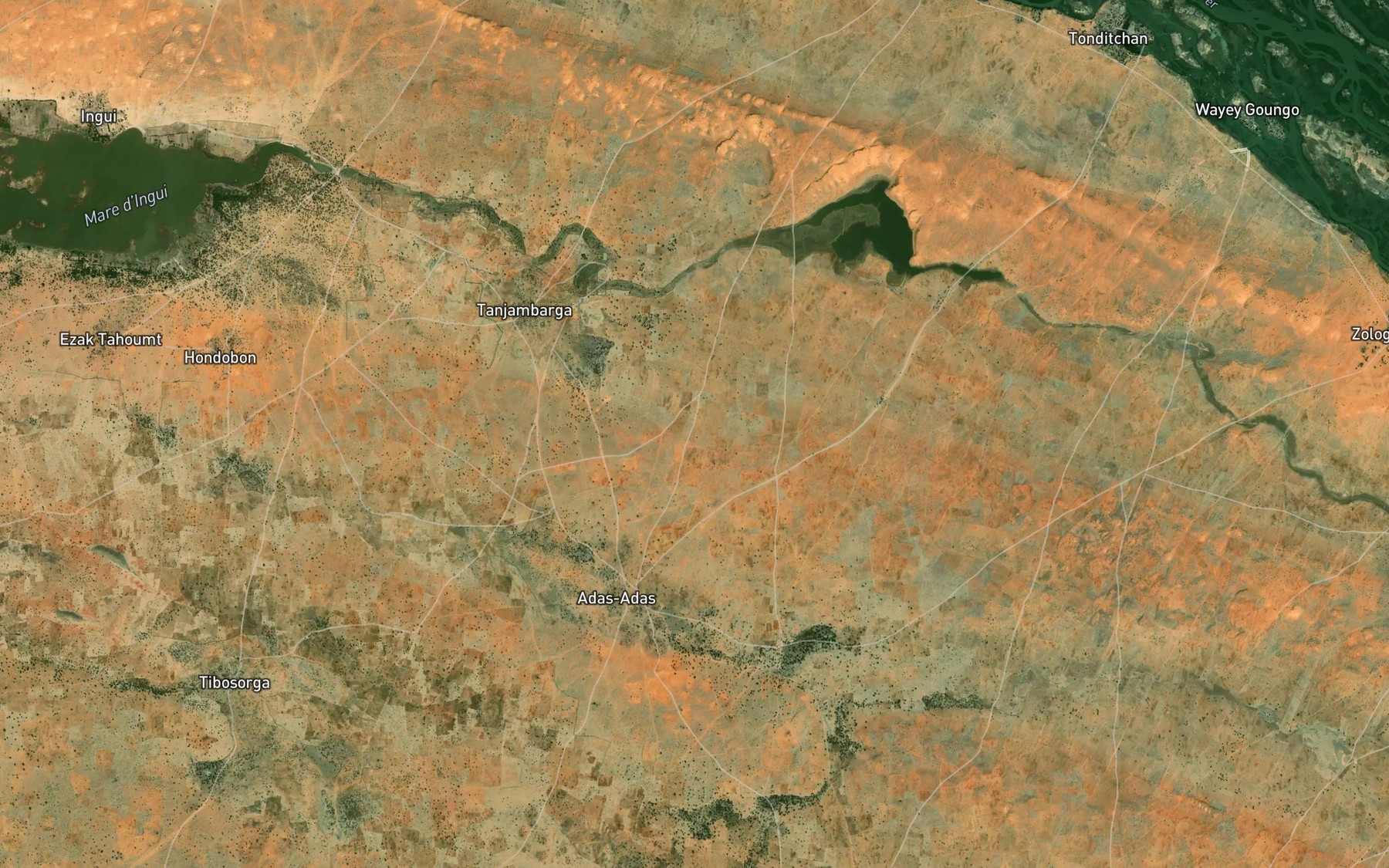 Satellite map of the Gorouol