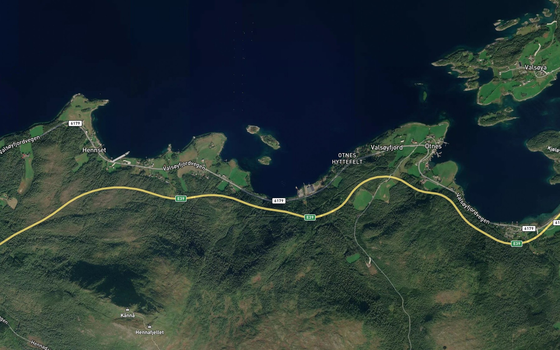 Satellite map of the Kanalbukta