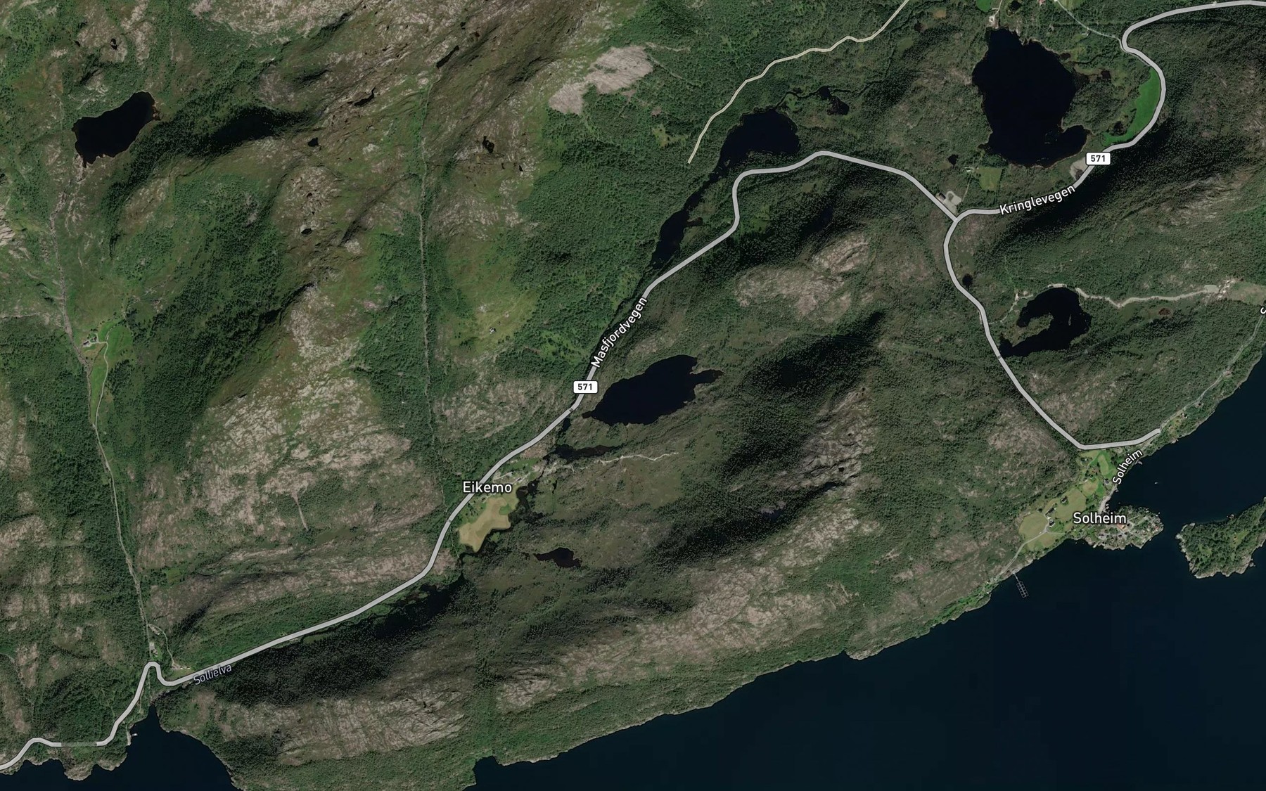 Satellite map of the Djupbotsvatnet
