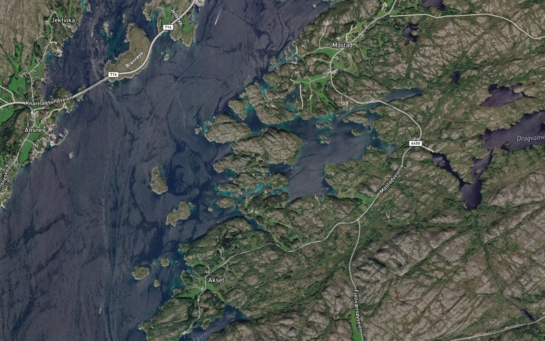 Satellite map of the Aunbukta