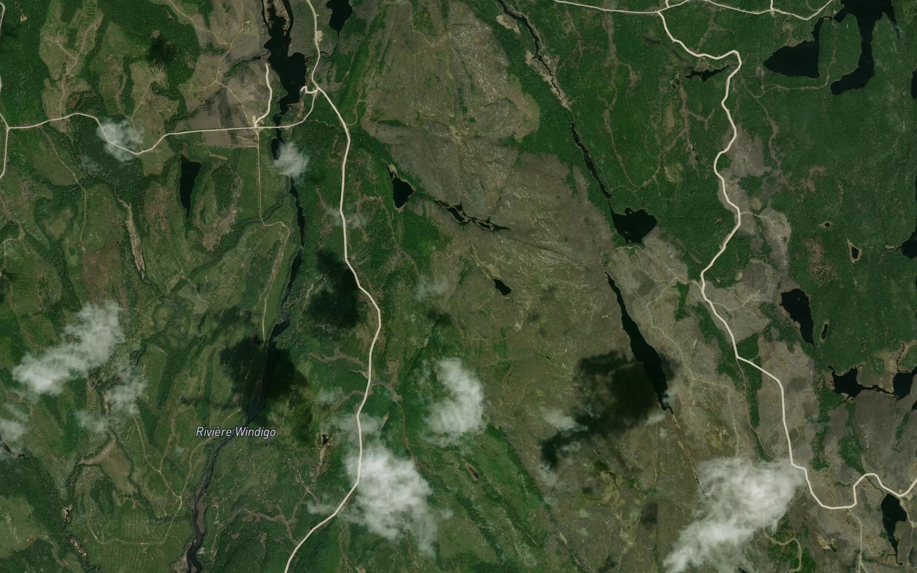 Satellite map of the Lac Albert