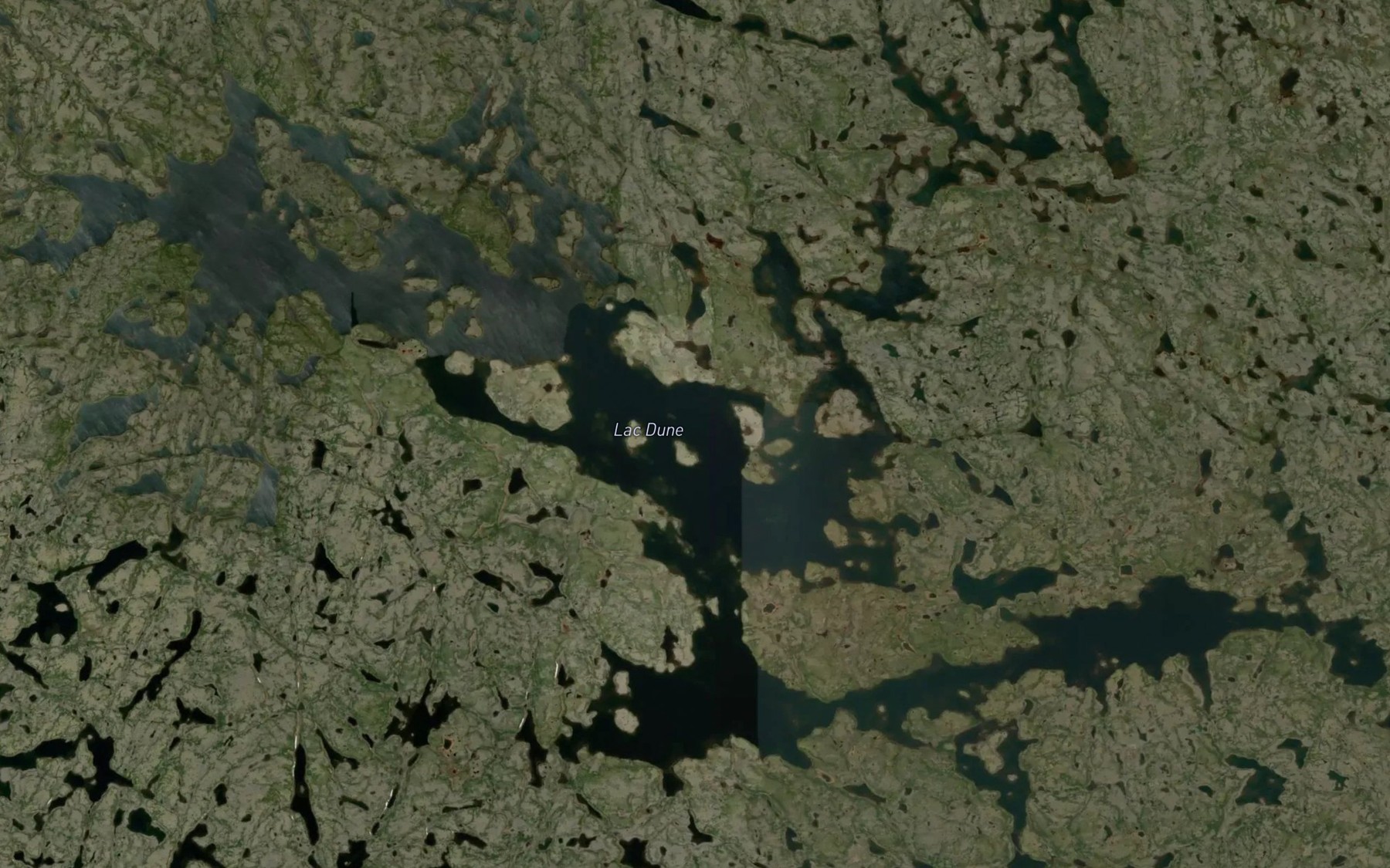 Satellite map of the Lac Dune