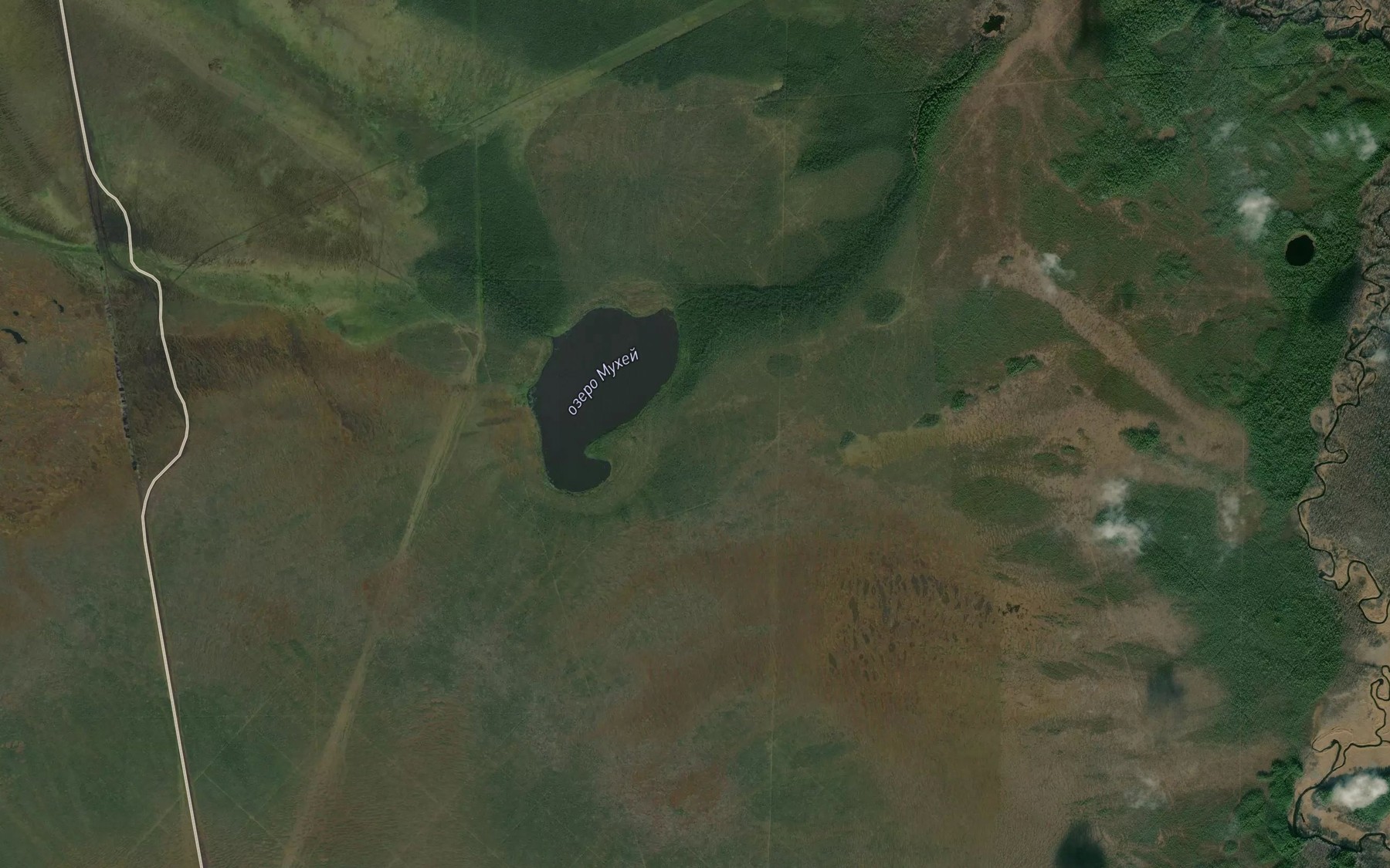 Satellite map of the Ozero Mukhey