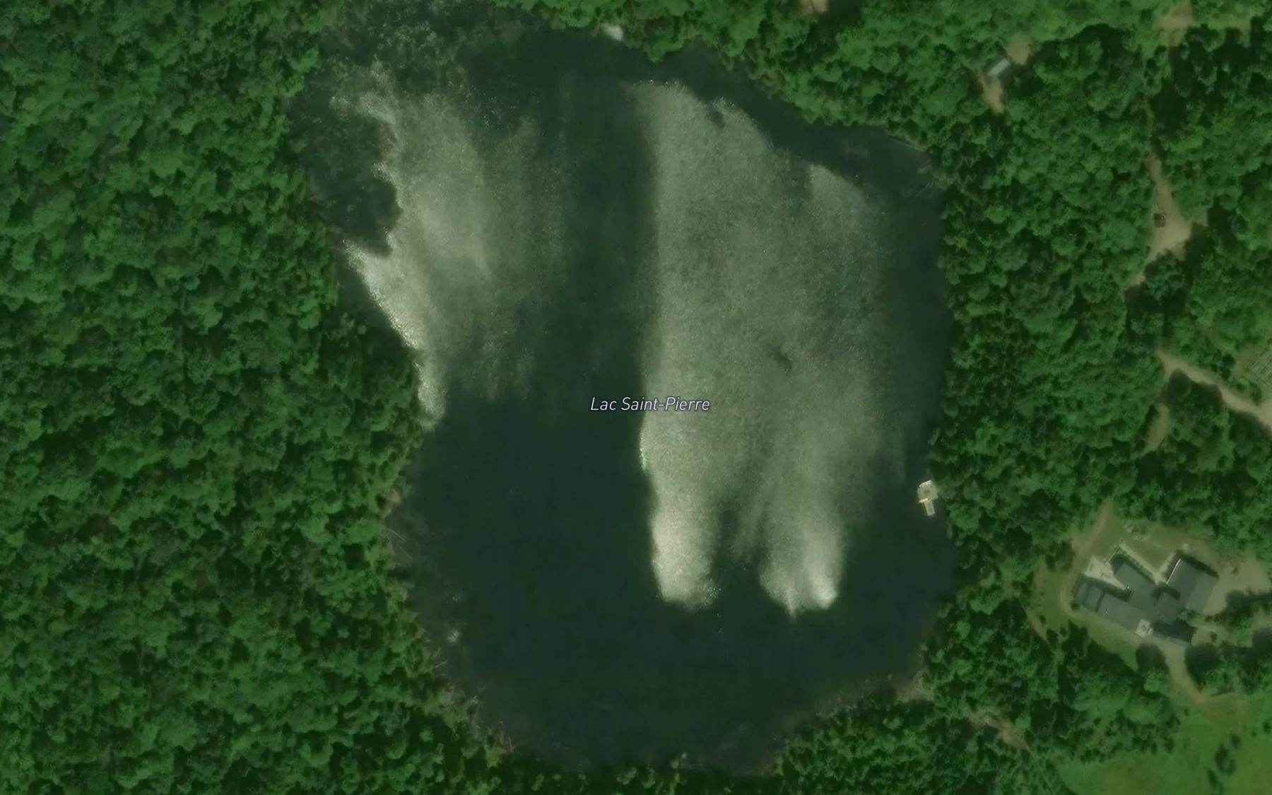 Satellite map of the Lac Saint-Pierre