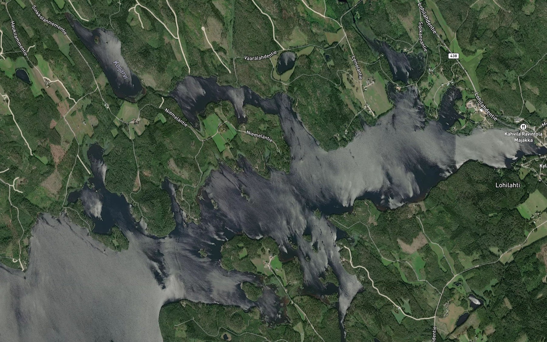 Satellite map of the Kaitaanlahti
