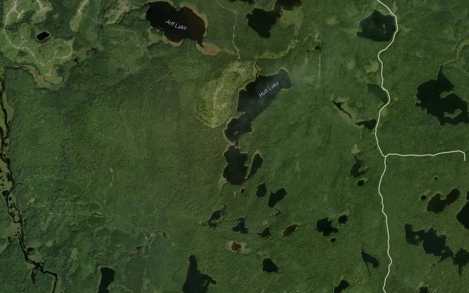 Satellite map of the Earl Bay