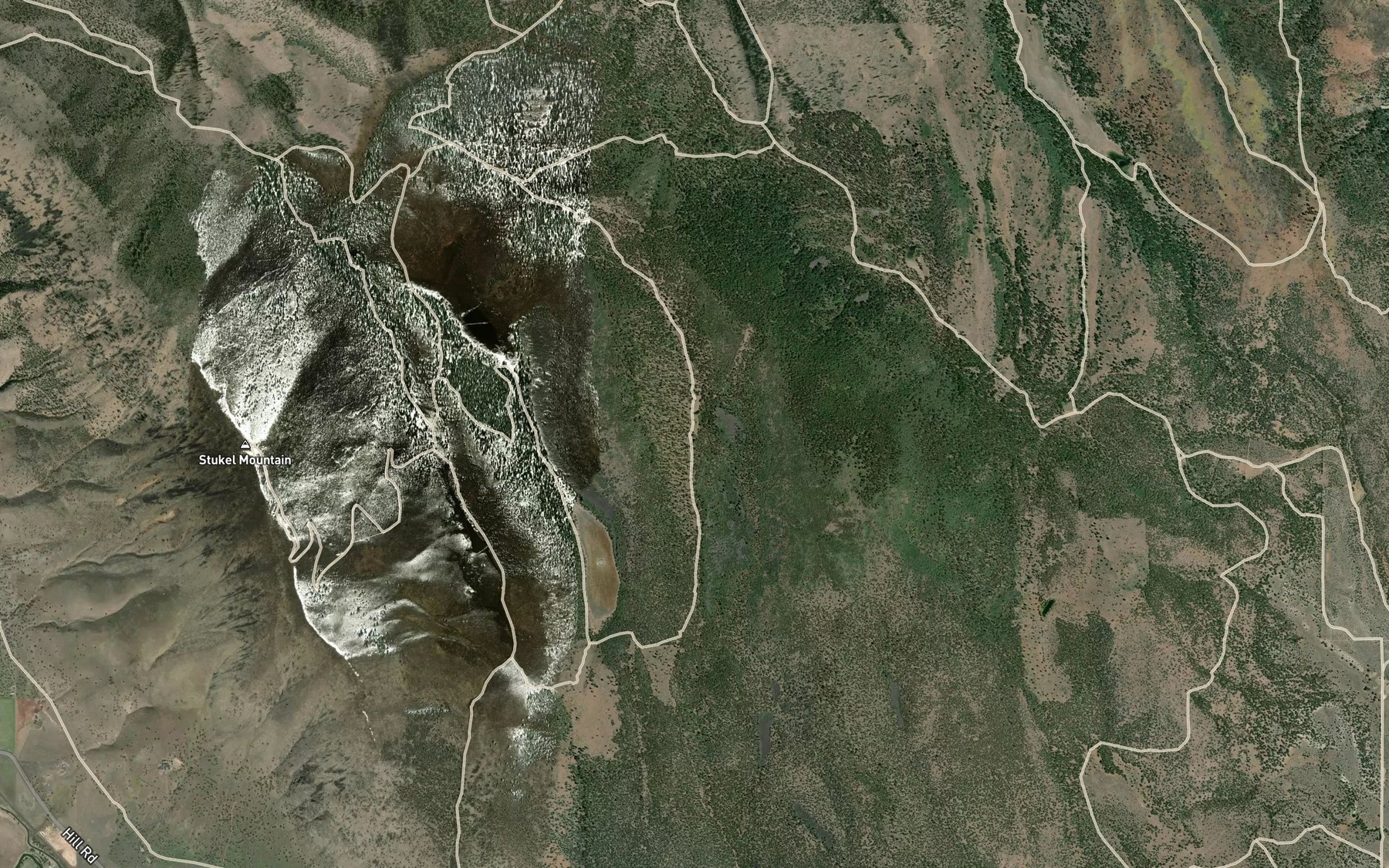 Satellite map of the Hill Reservoir Number Two