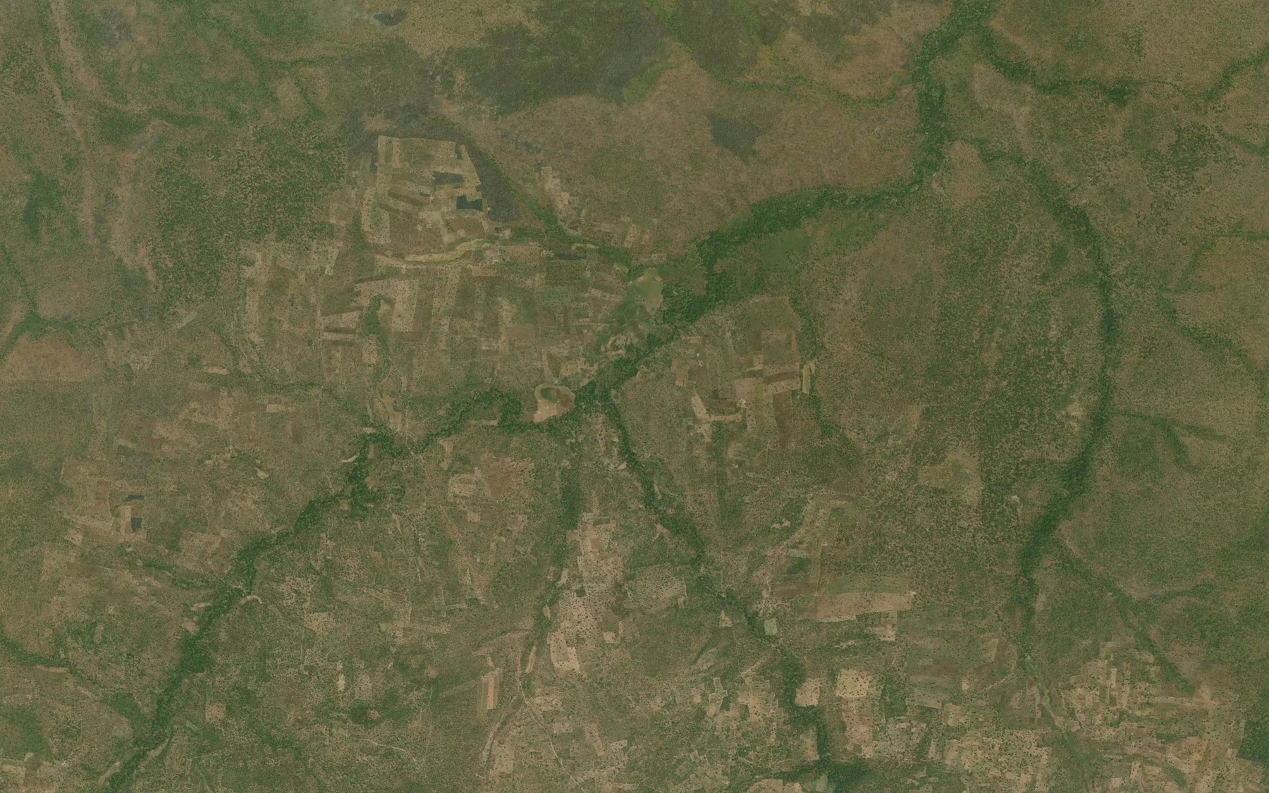 Satellite map of the River Kameji