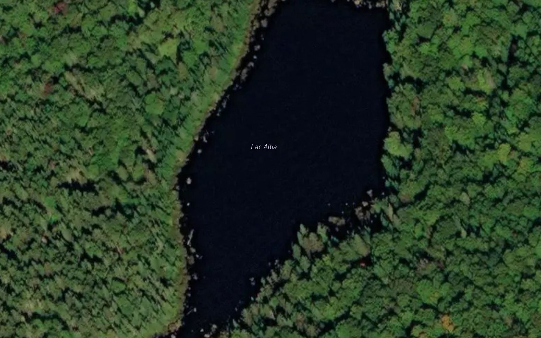 Satellite map of the Lac Alba