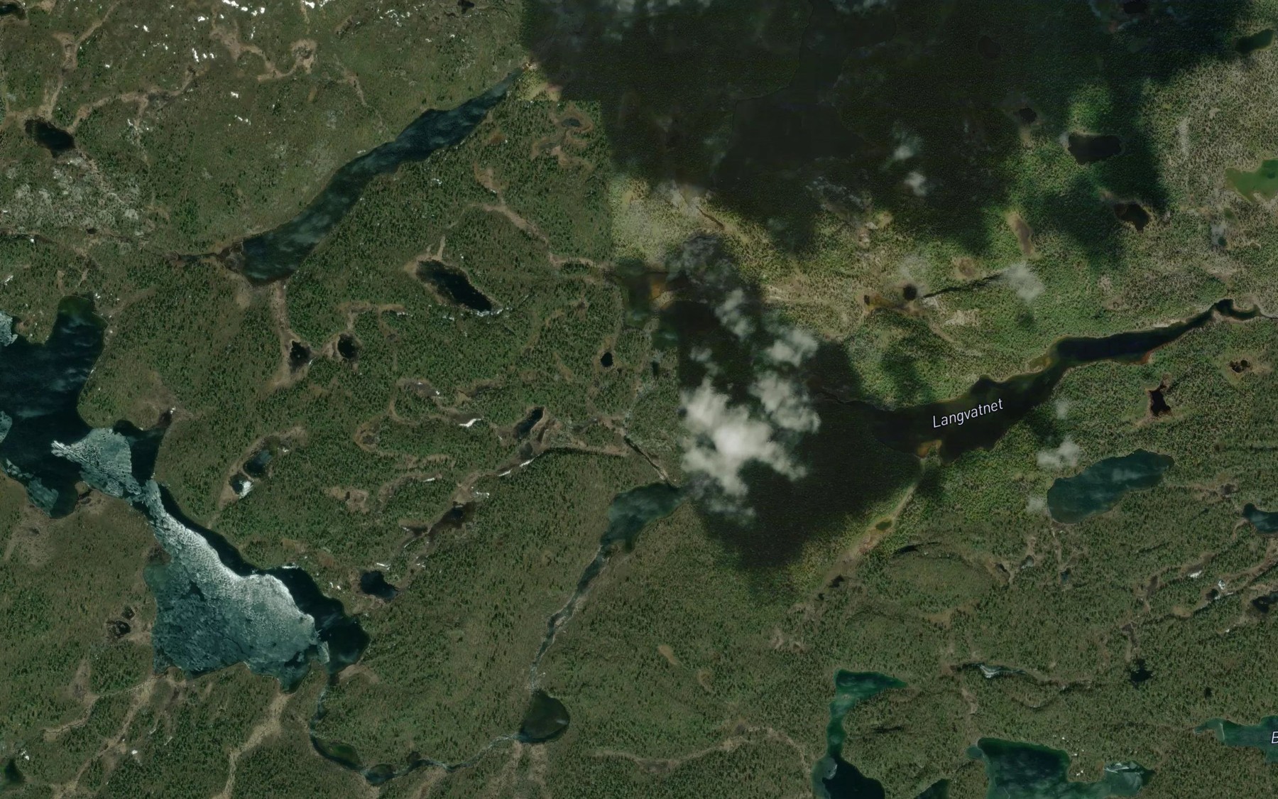 Satellite map of the Royrvassbekken