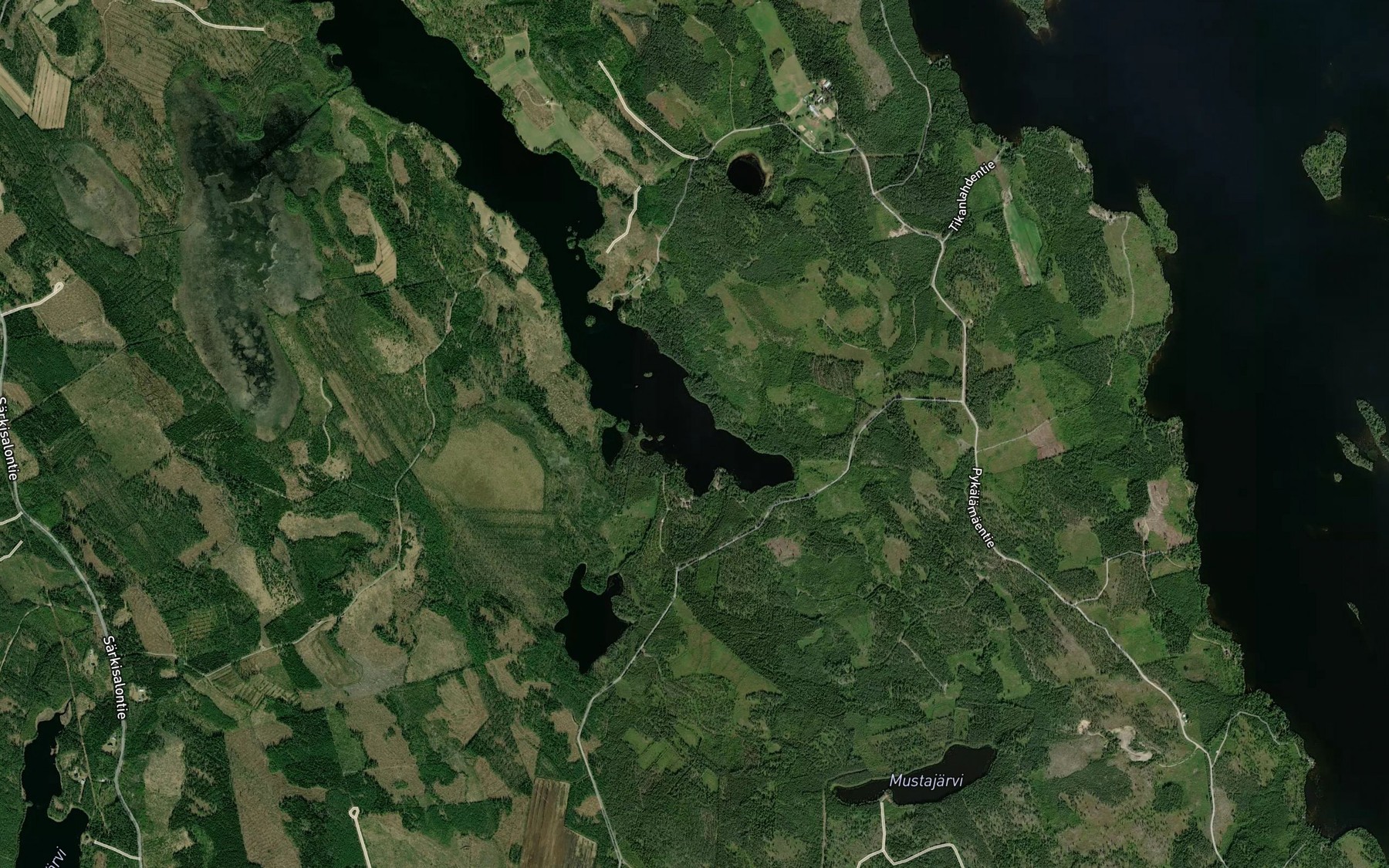 Satellite map of the Italahti