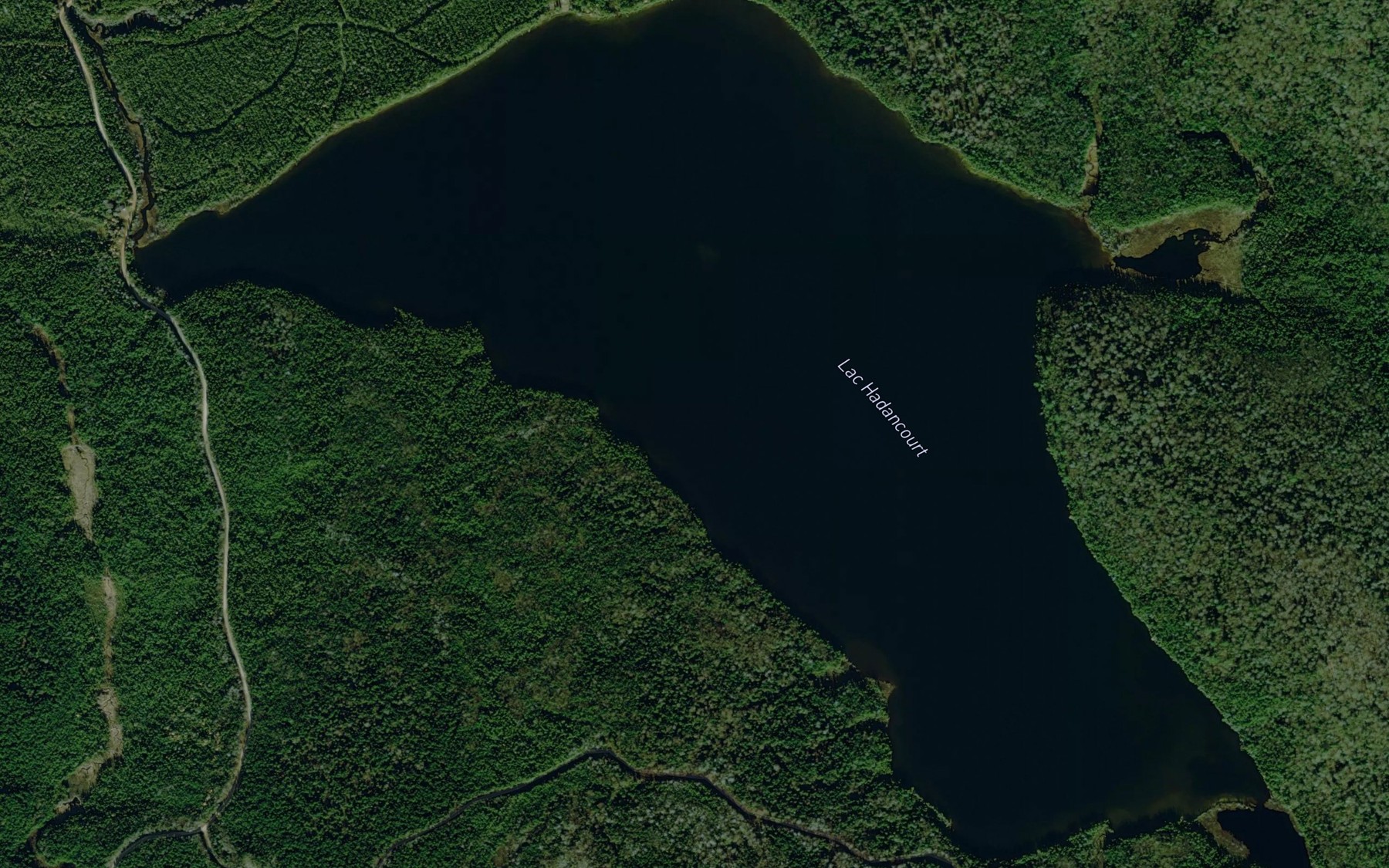 Satellite map of the Lac Hadancourt