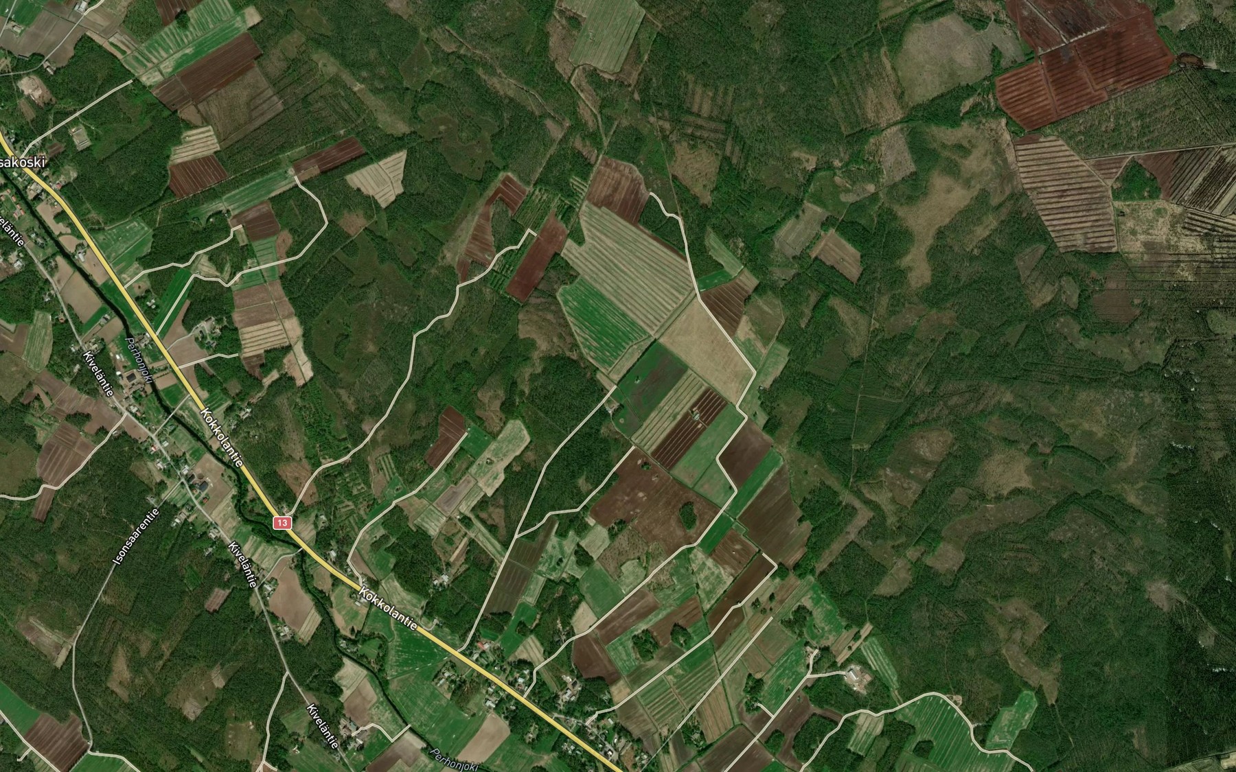 Satellite map of the Patinoja