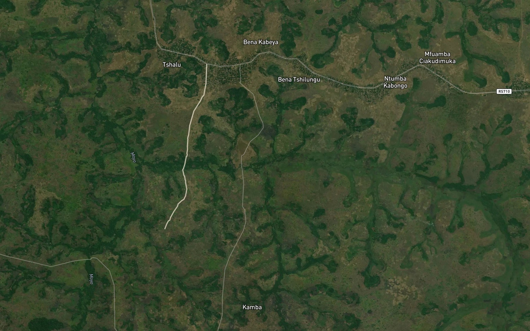 Satellite map of the Kasheshe