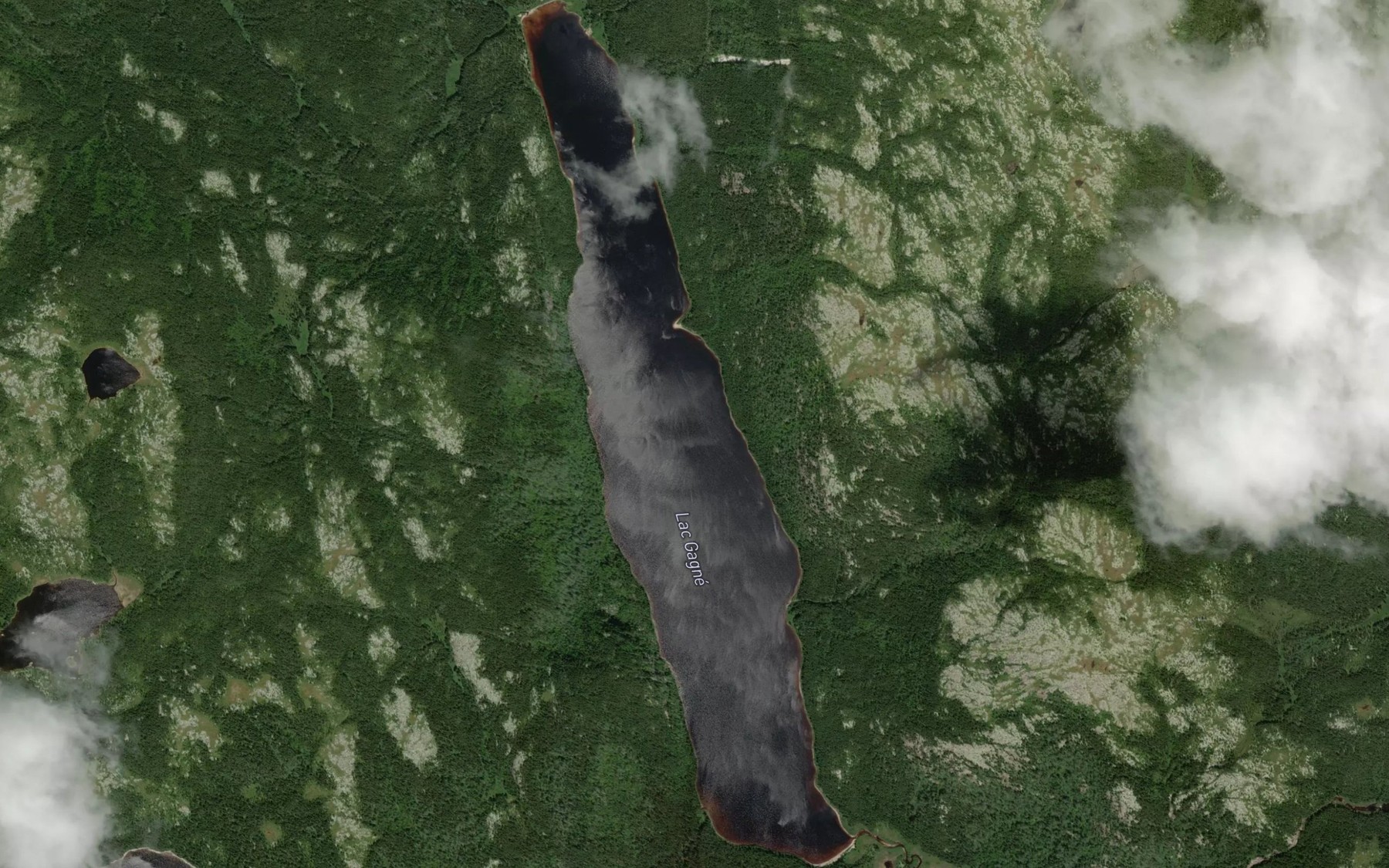 Satellite map of the Lac Gagne