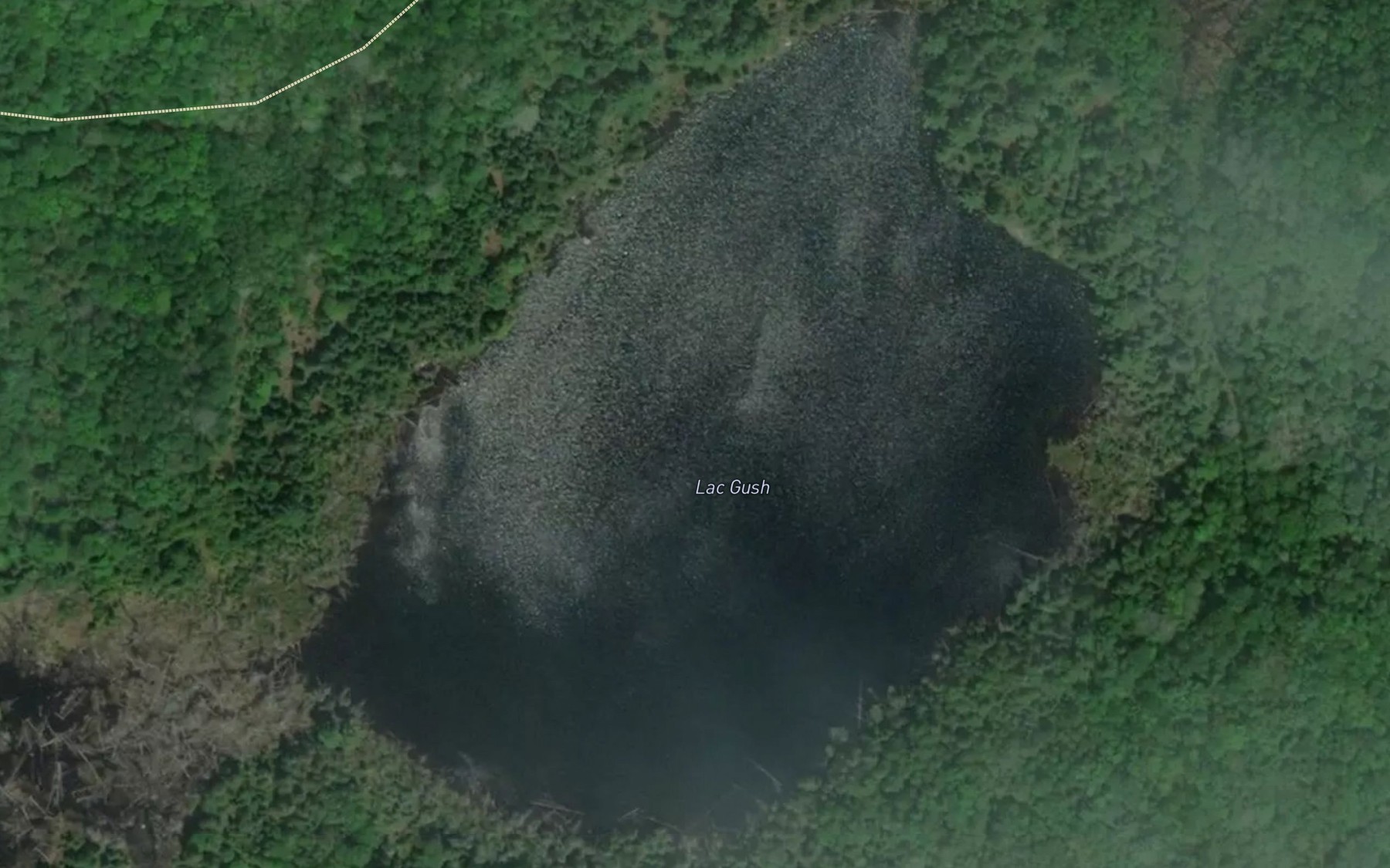 Satellite map of the Lac Gush