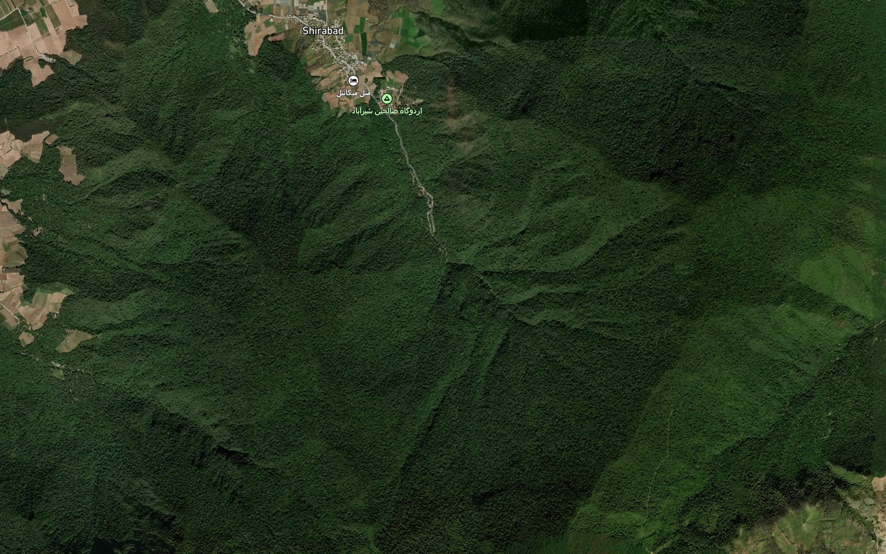 Satellite map of the Abshar-e Shirabad