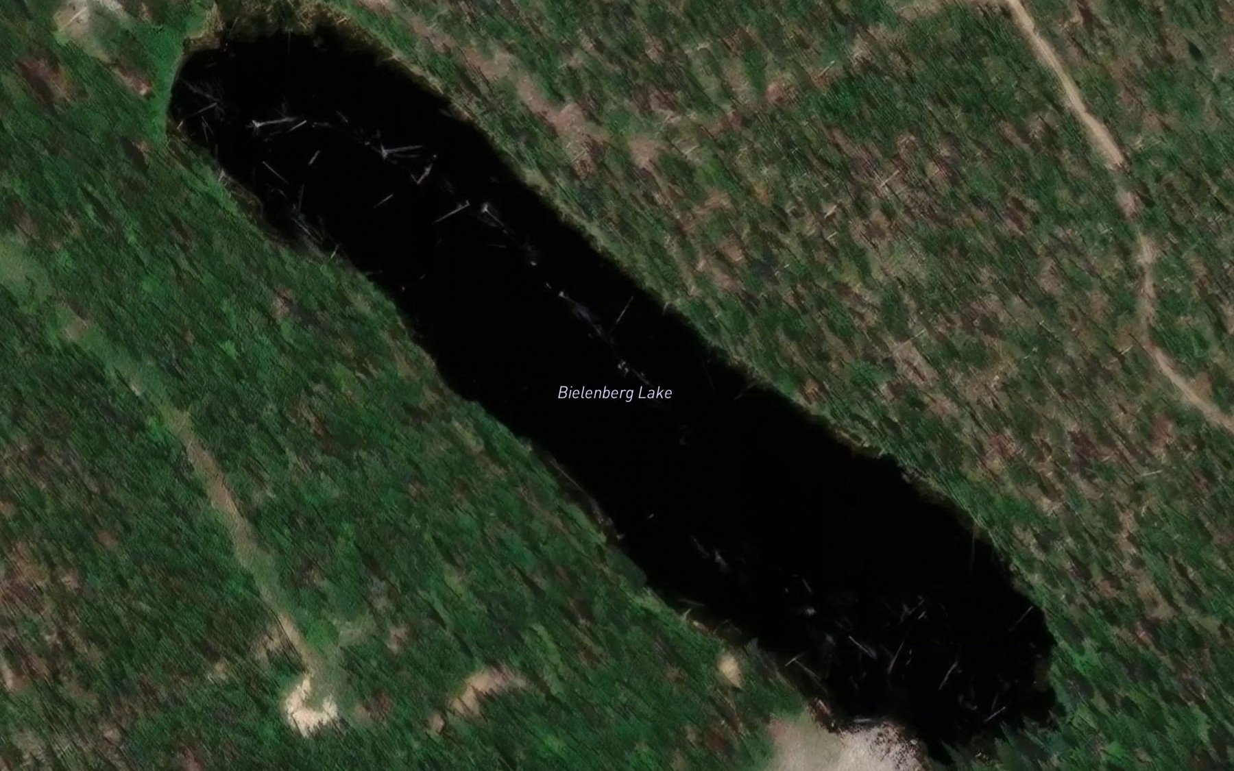 Satellite map of the Bielenberg Lake