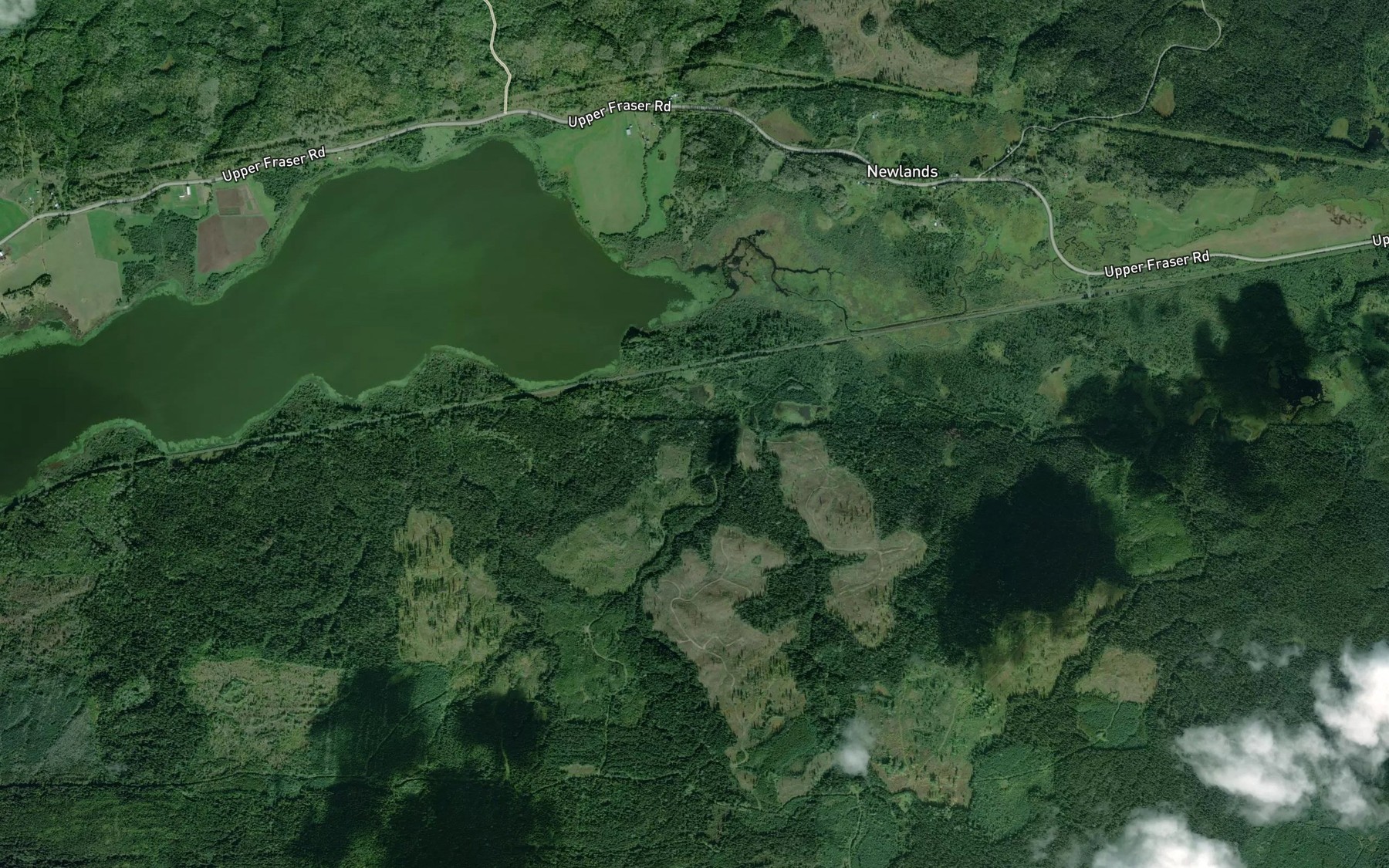 Satellite map of the Antonson Creek