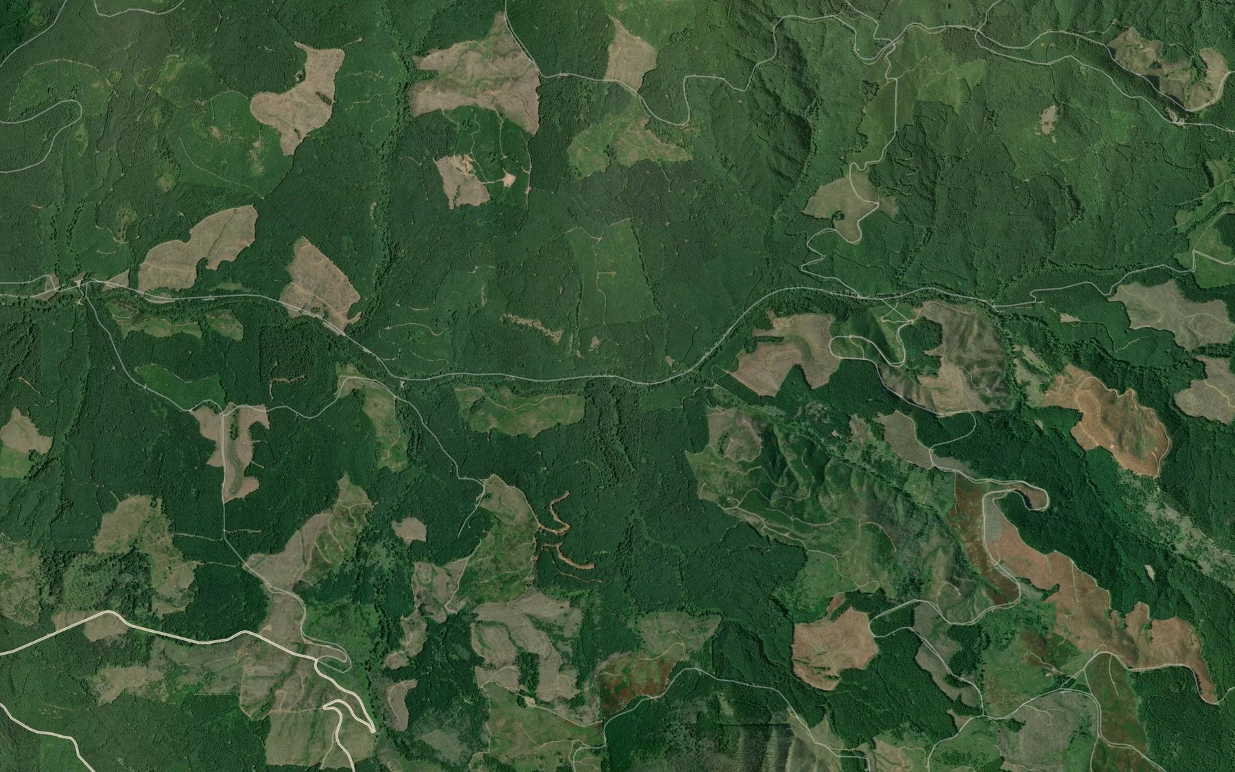 Satellite map of the Nebo Creek