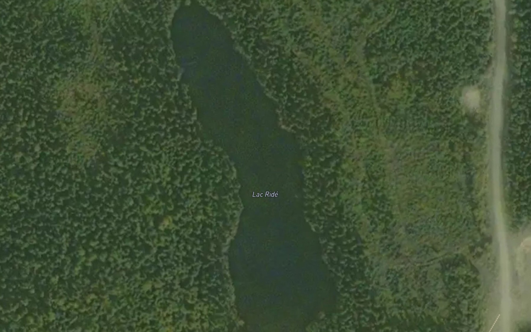 Satellite map of the Lac Ride