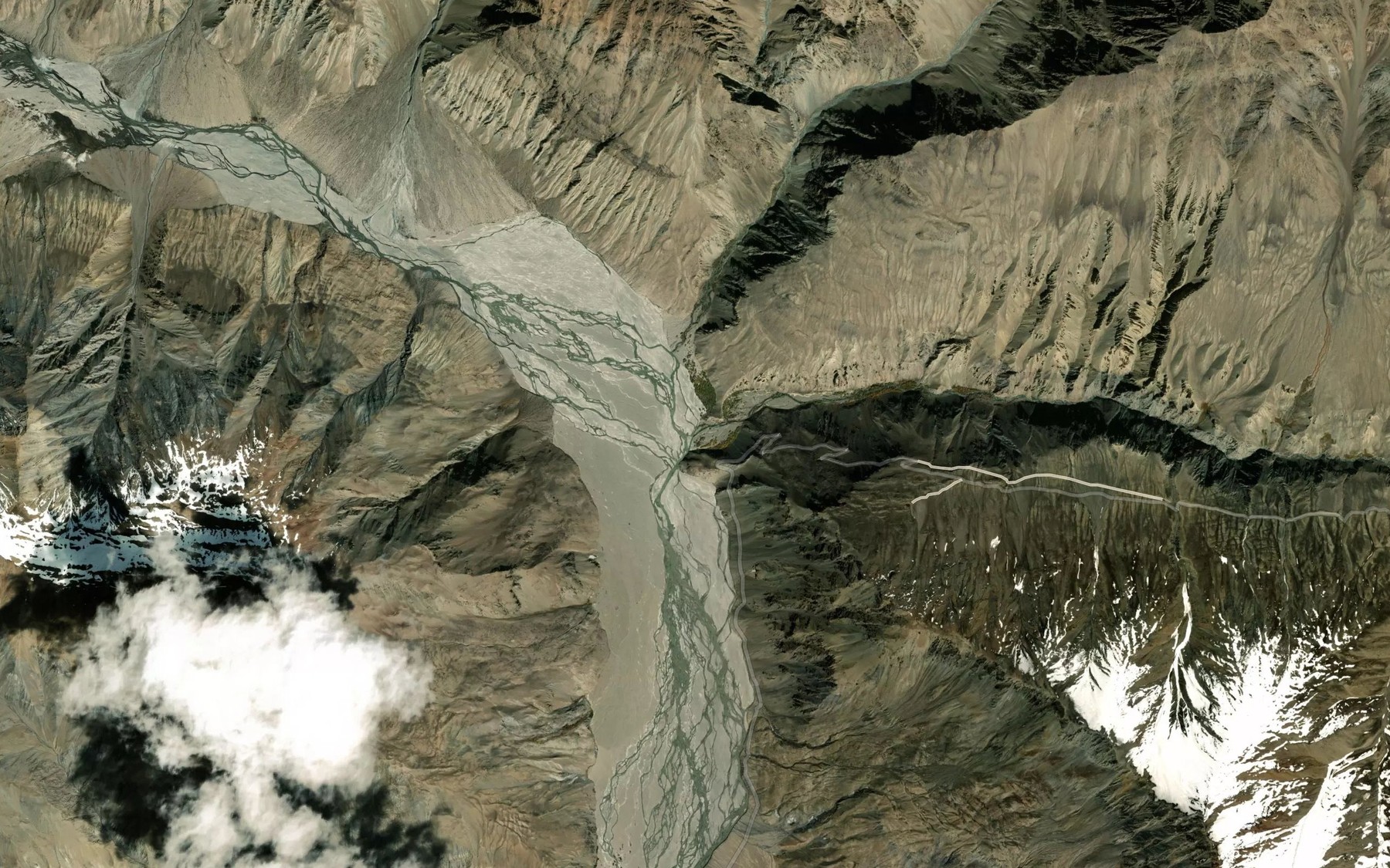 Satellite map of the Kok-Dzhar