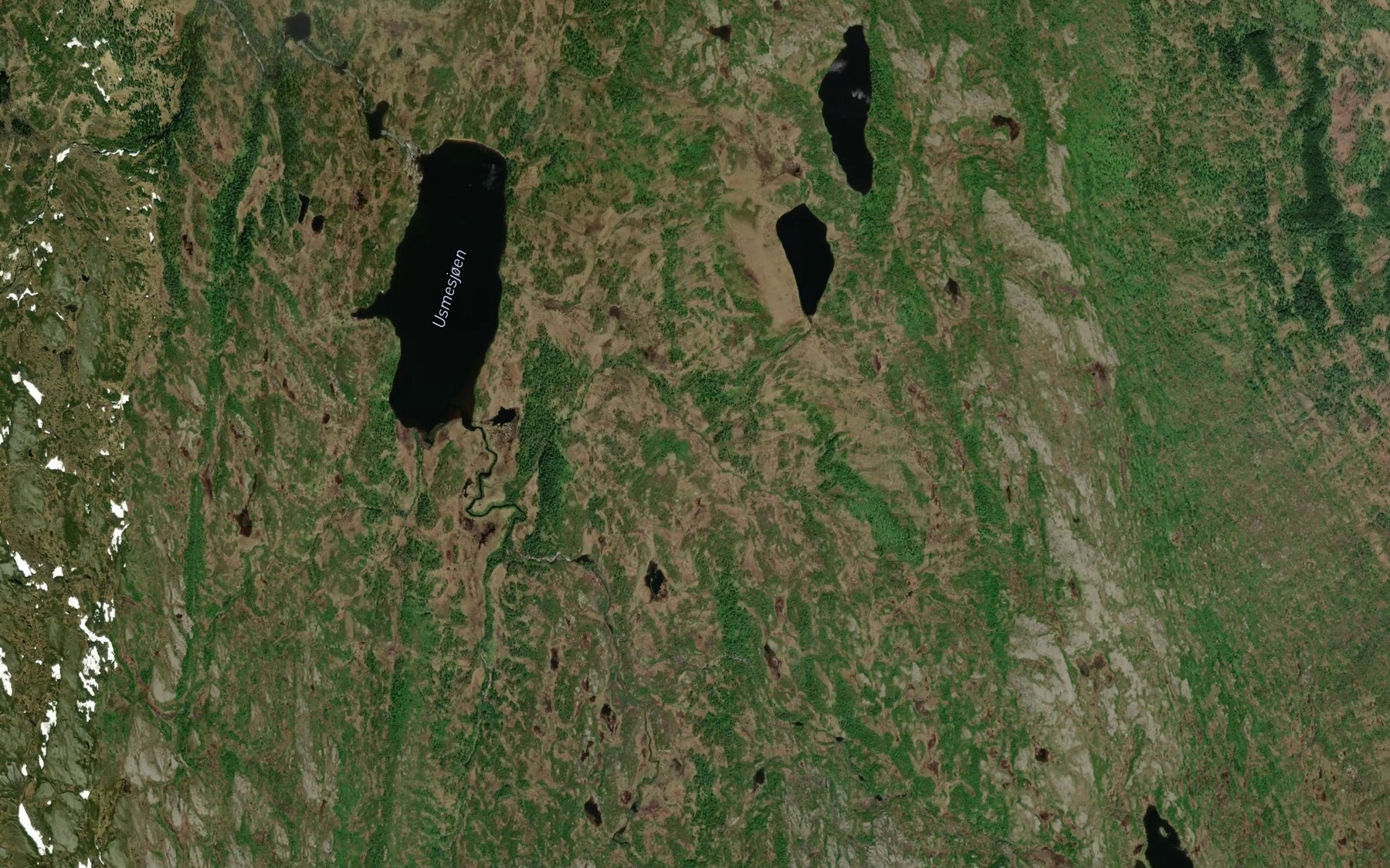 Satellite map of the Storlibekken