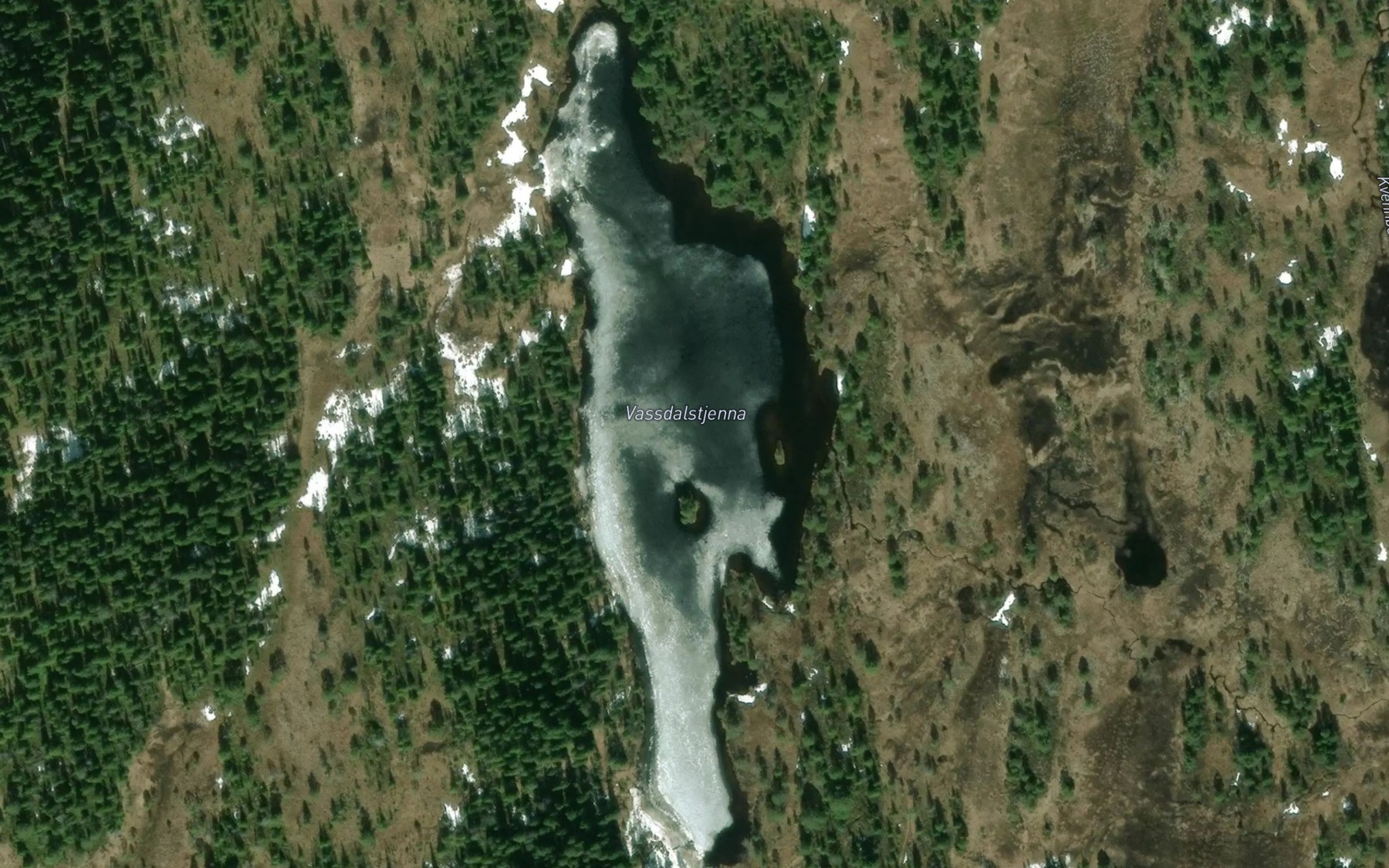Satellite map of the Vassdalstjenna