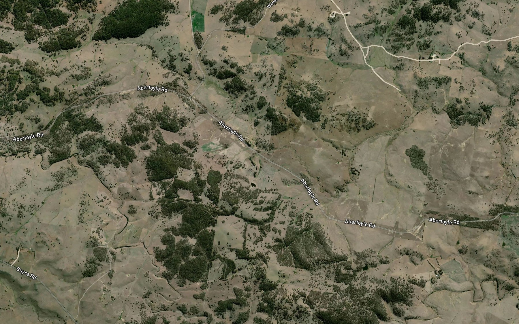 Satellite map of the Days Creek