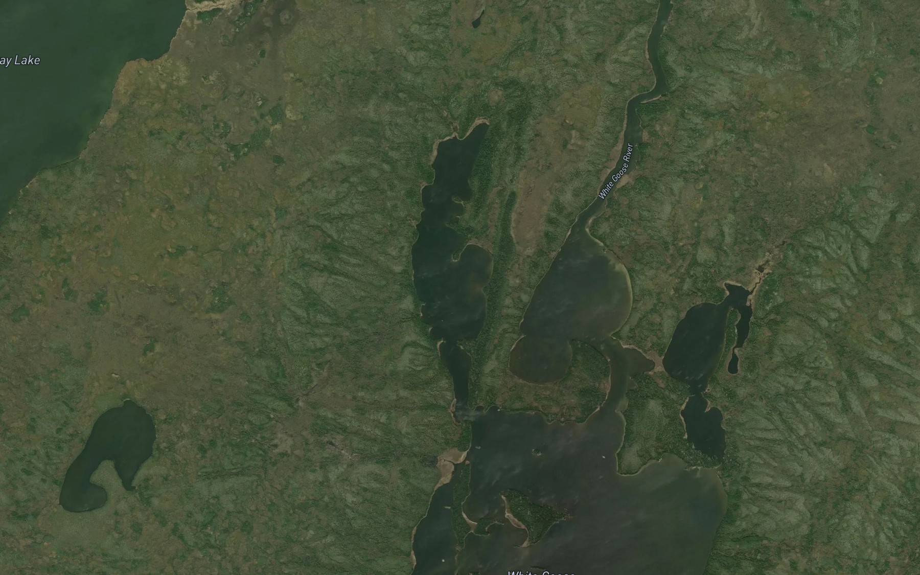 Satellite map of the Wesley Wilson Bay