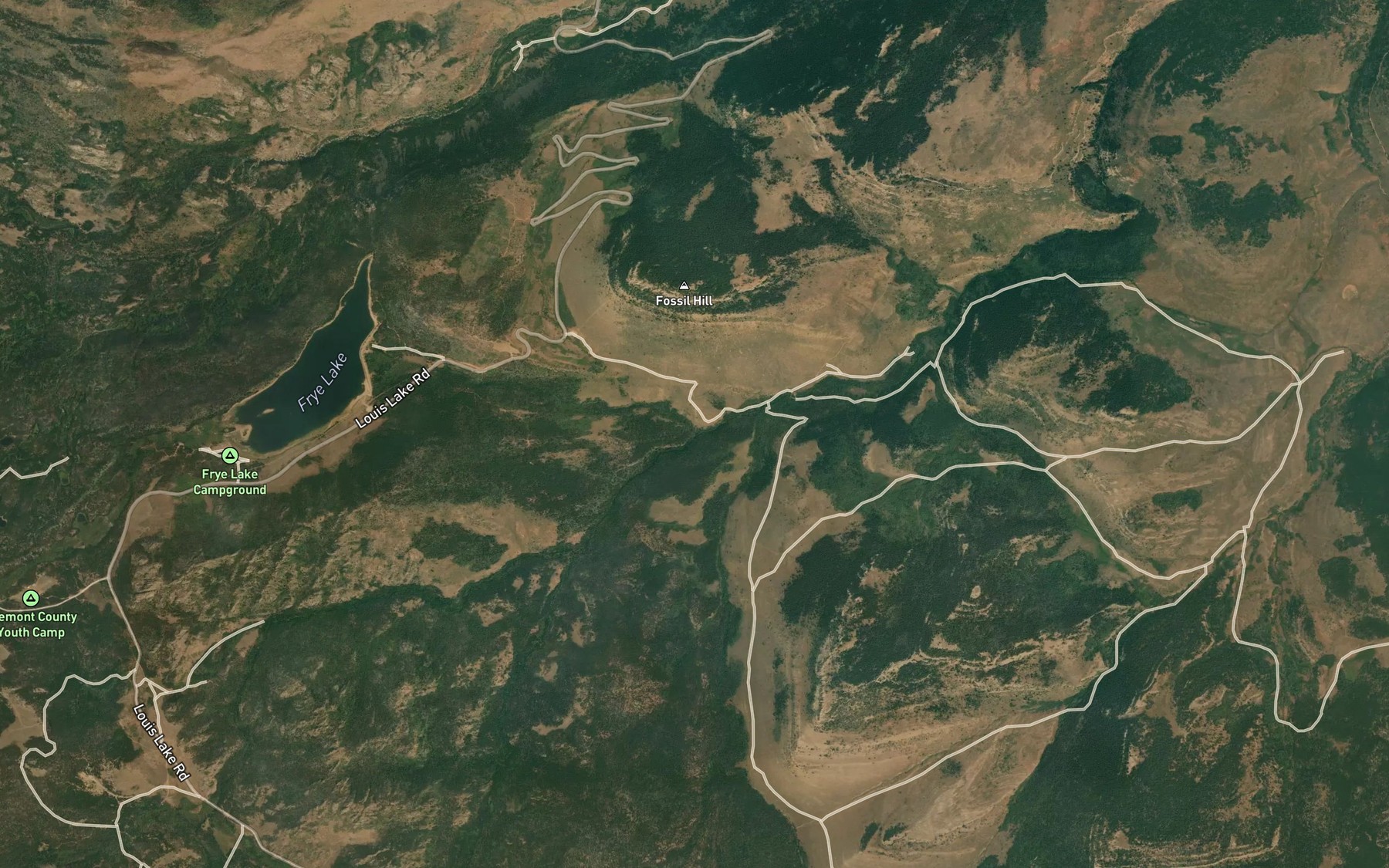 Satellite map of the Townsend Creek