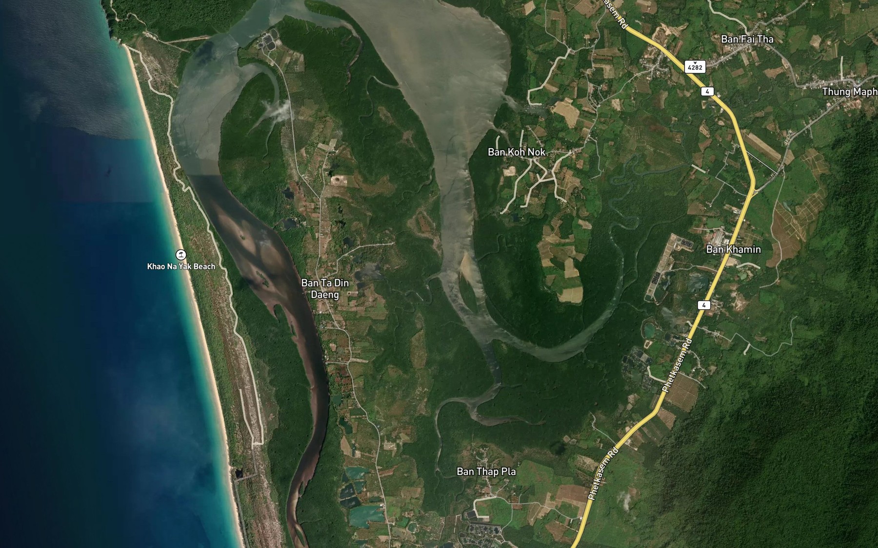 Satellite map of the Khlong Khiam