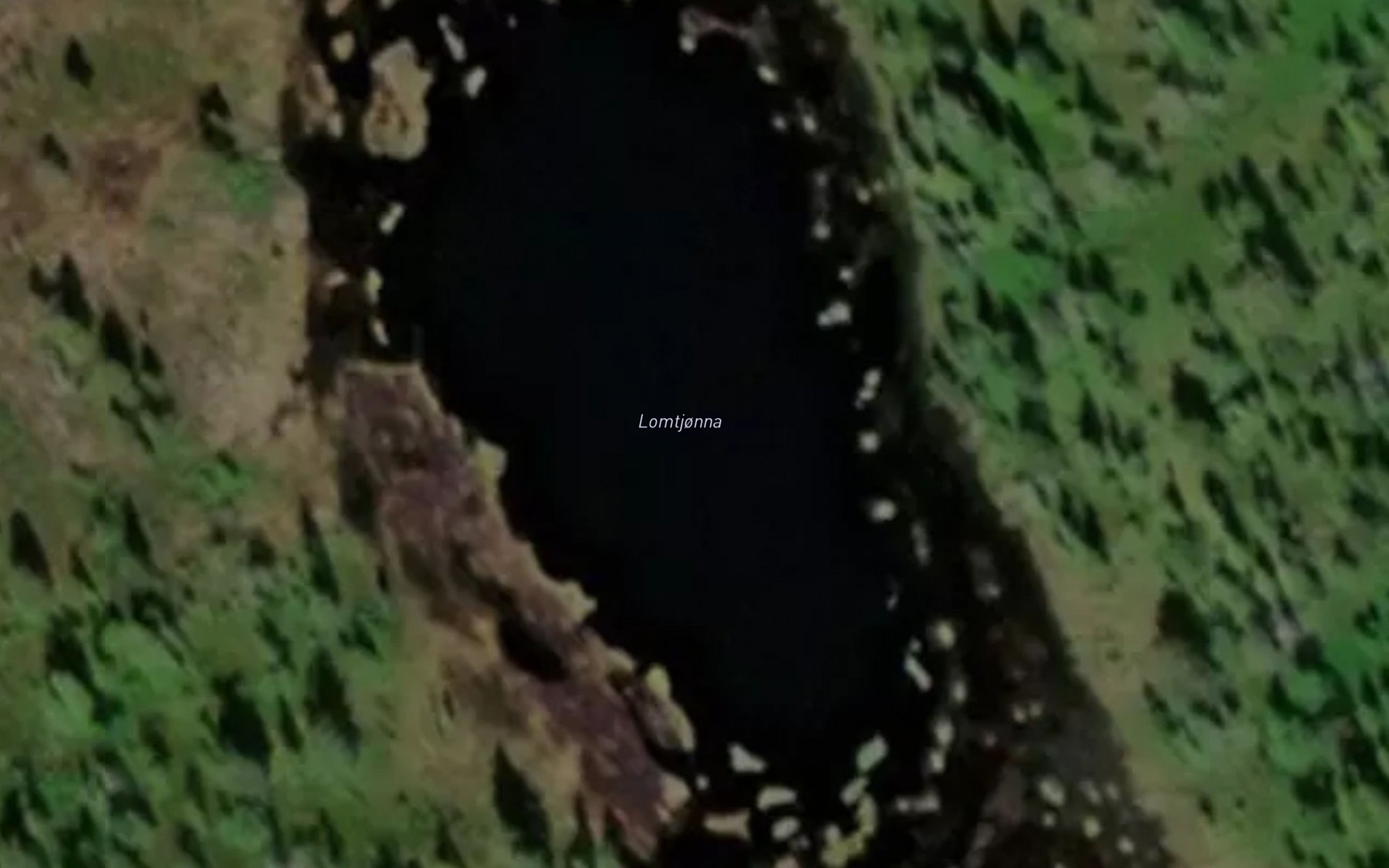 Satellite map of the Lomtjorna