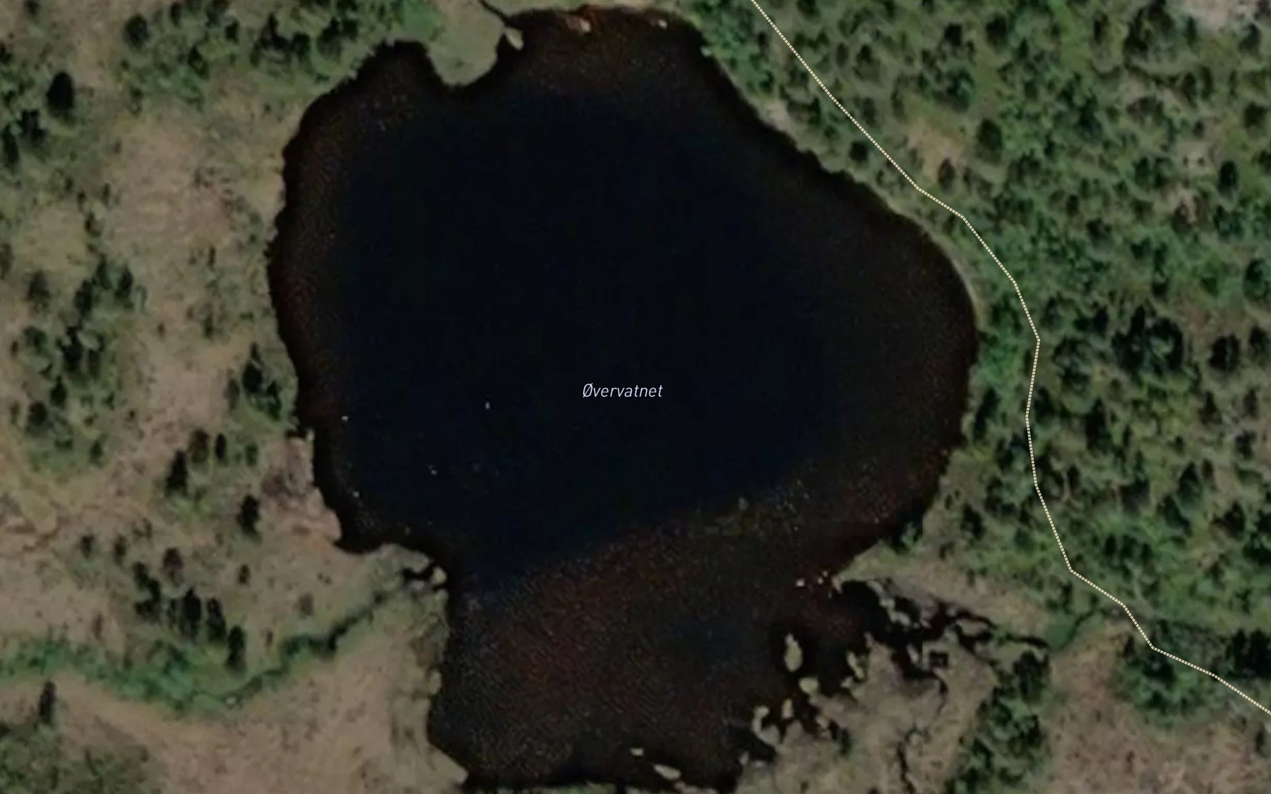 Satellite map of the Ovrevatnet