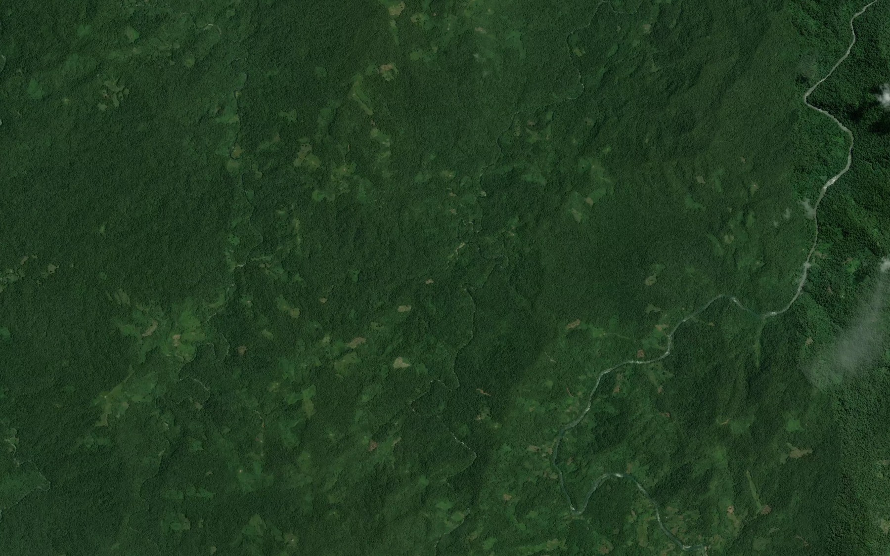 Satellite map of the Rio Sambiambi