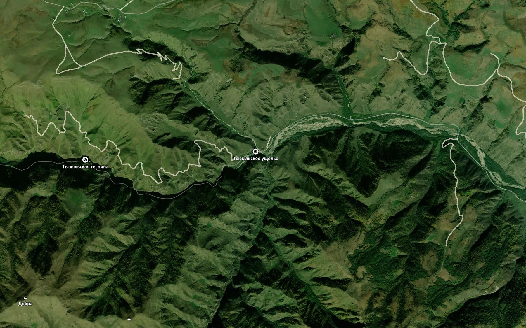 Satellite map of the Urdy