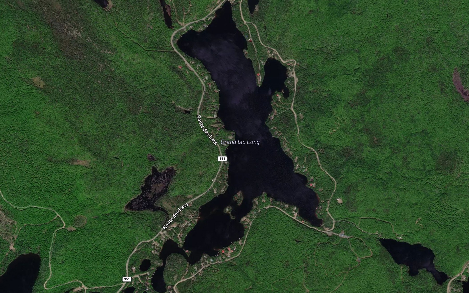 Satellite map of the Grand lac Long