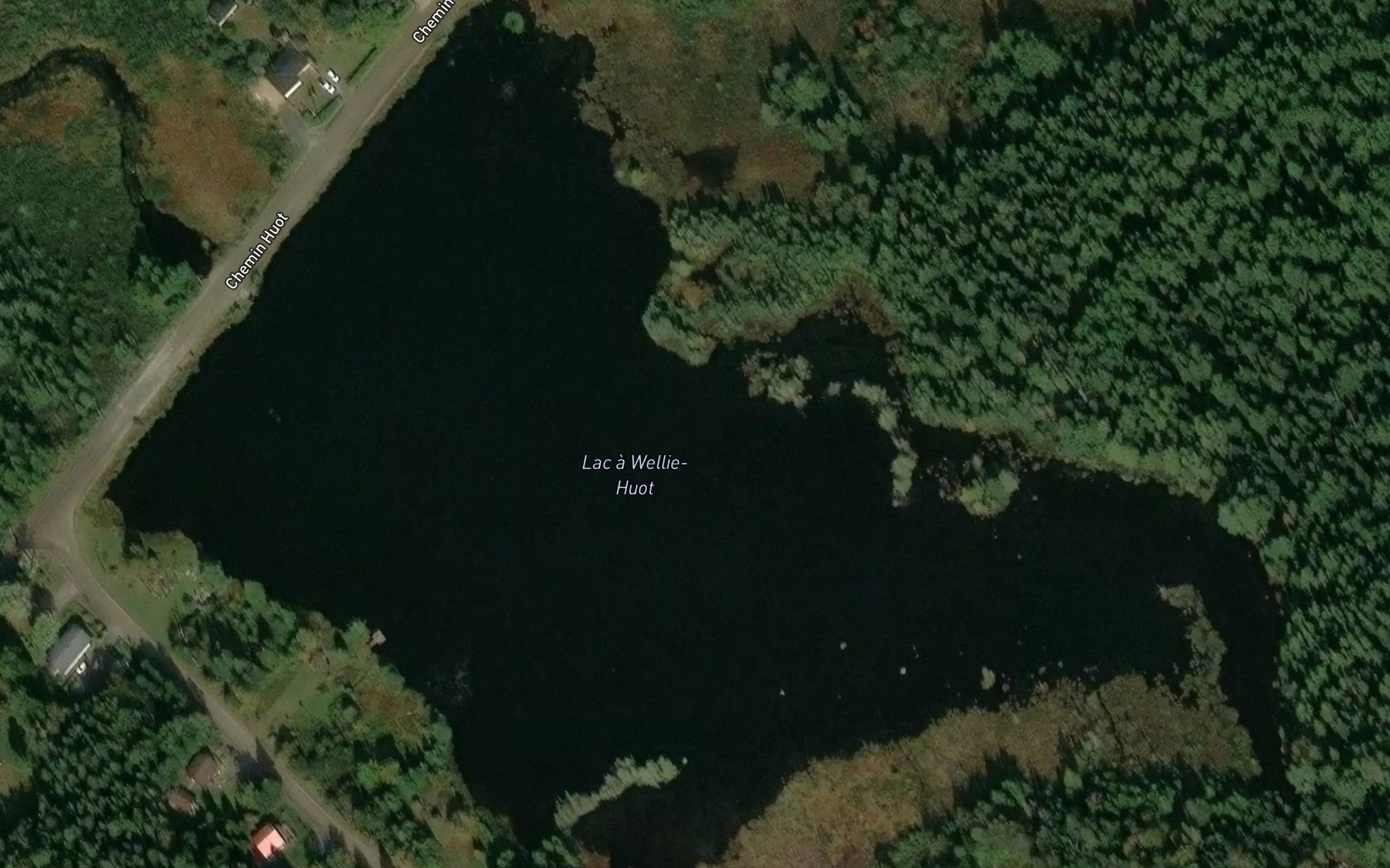 Satellite map of the Lac a Wellie-Huot