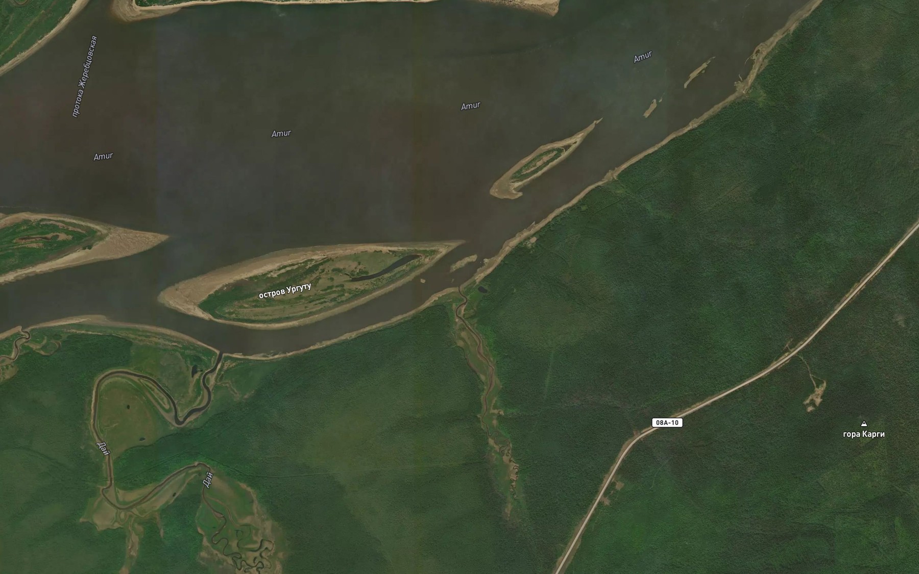 Satellite map of the Tochil'naya