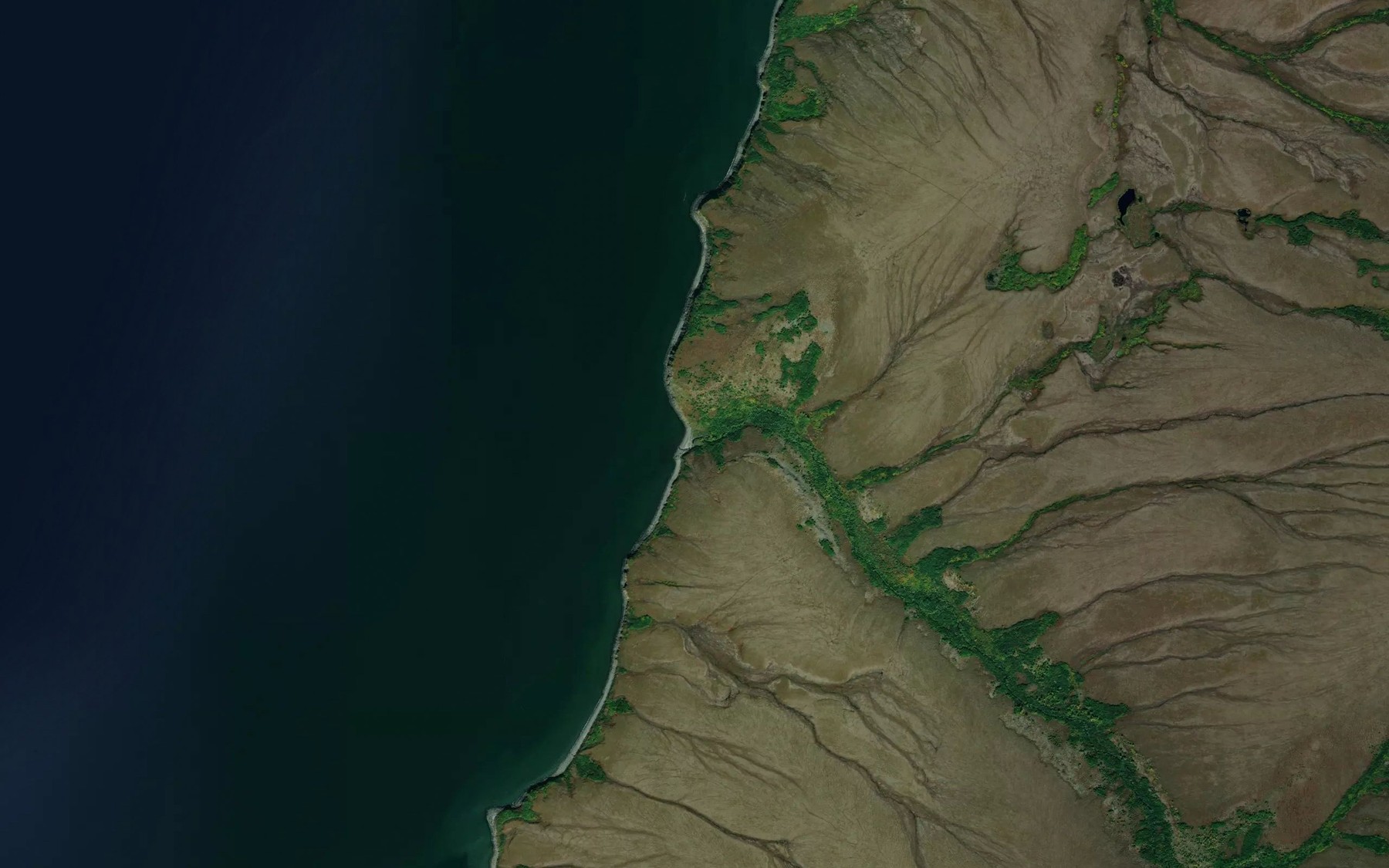 Satellite map of the Seal Oil Creek