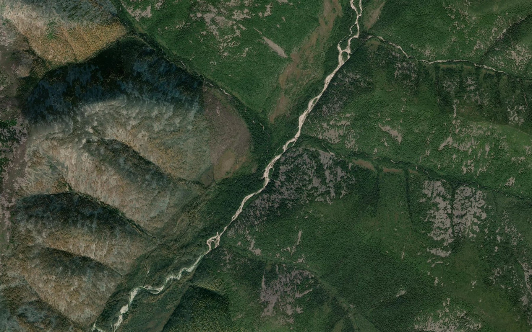 Satellite map of the Uzkiy
