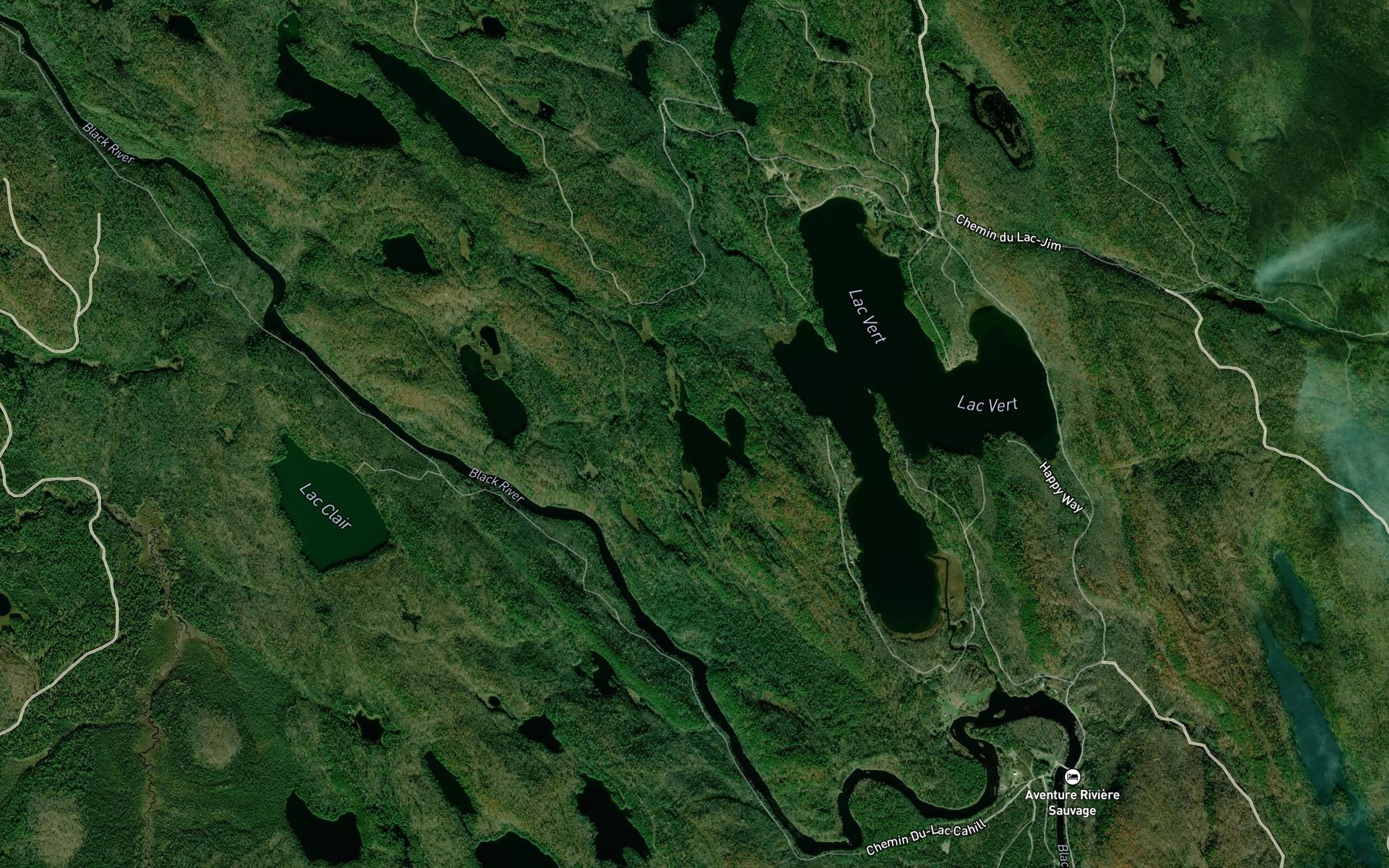 Satellite map of the Lac Sam