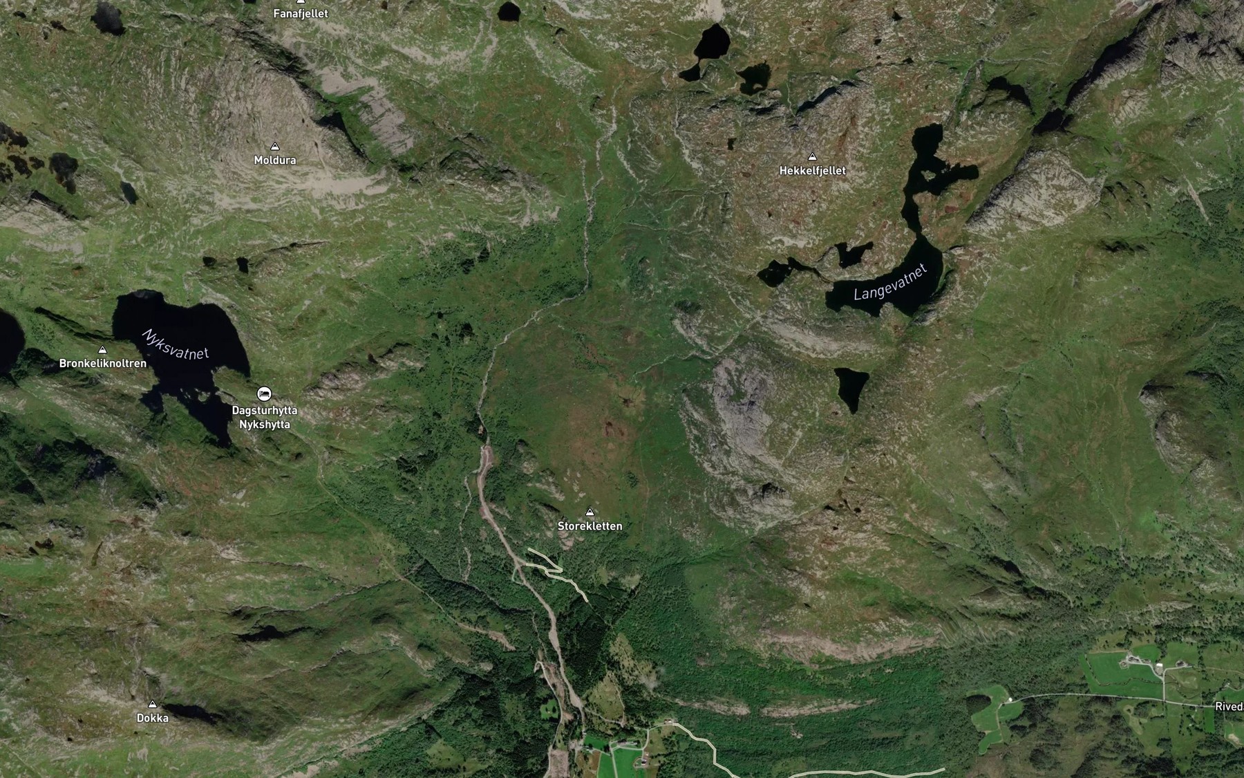 Satellite map of the Kleppenestjorn