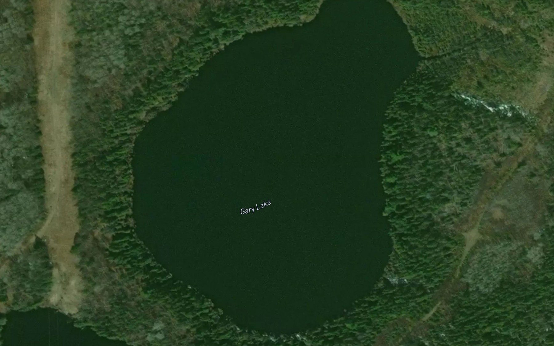 Satellite map of the Gary Lake