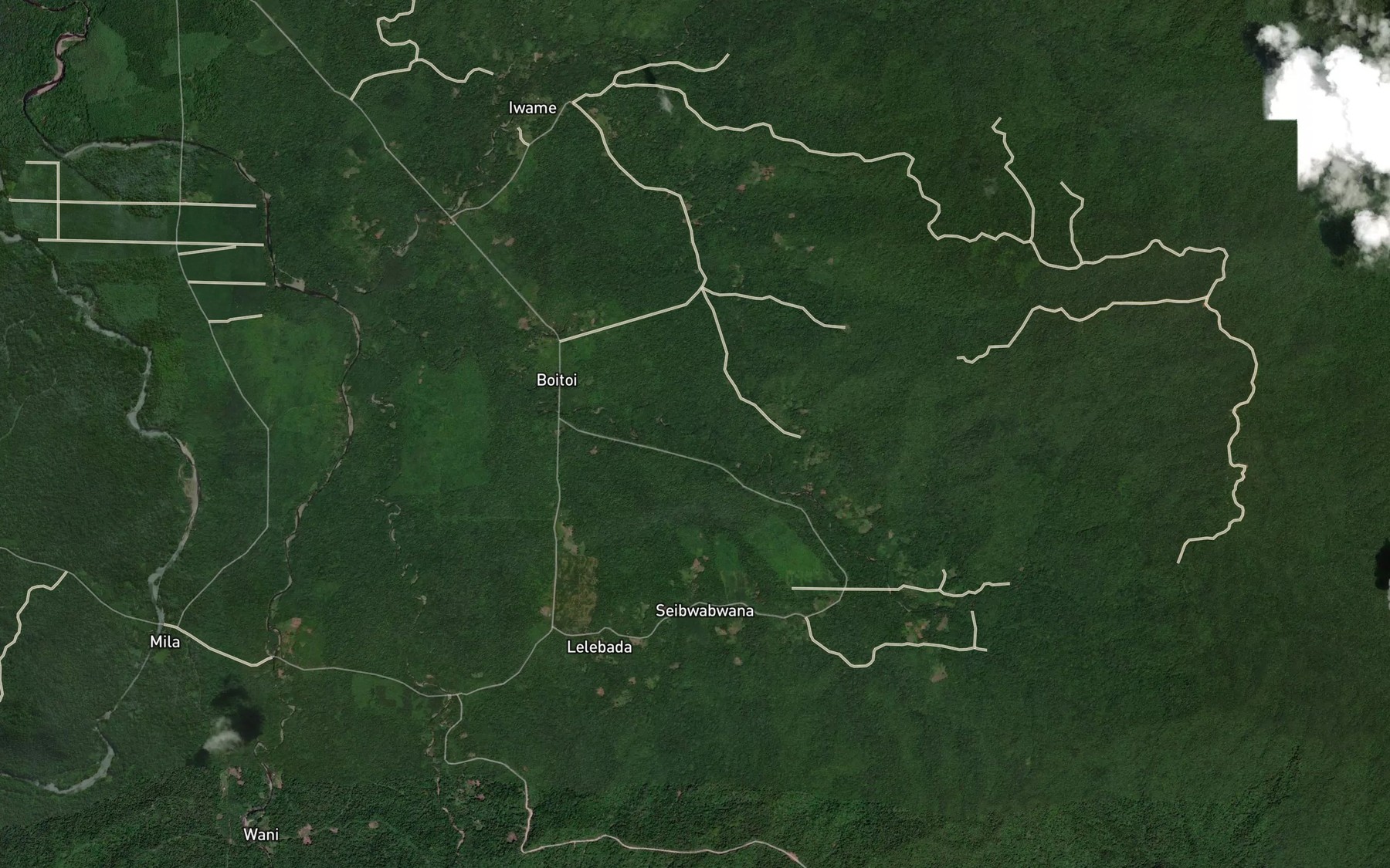 Satellite map of the Pero Pero