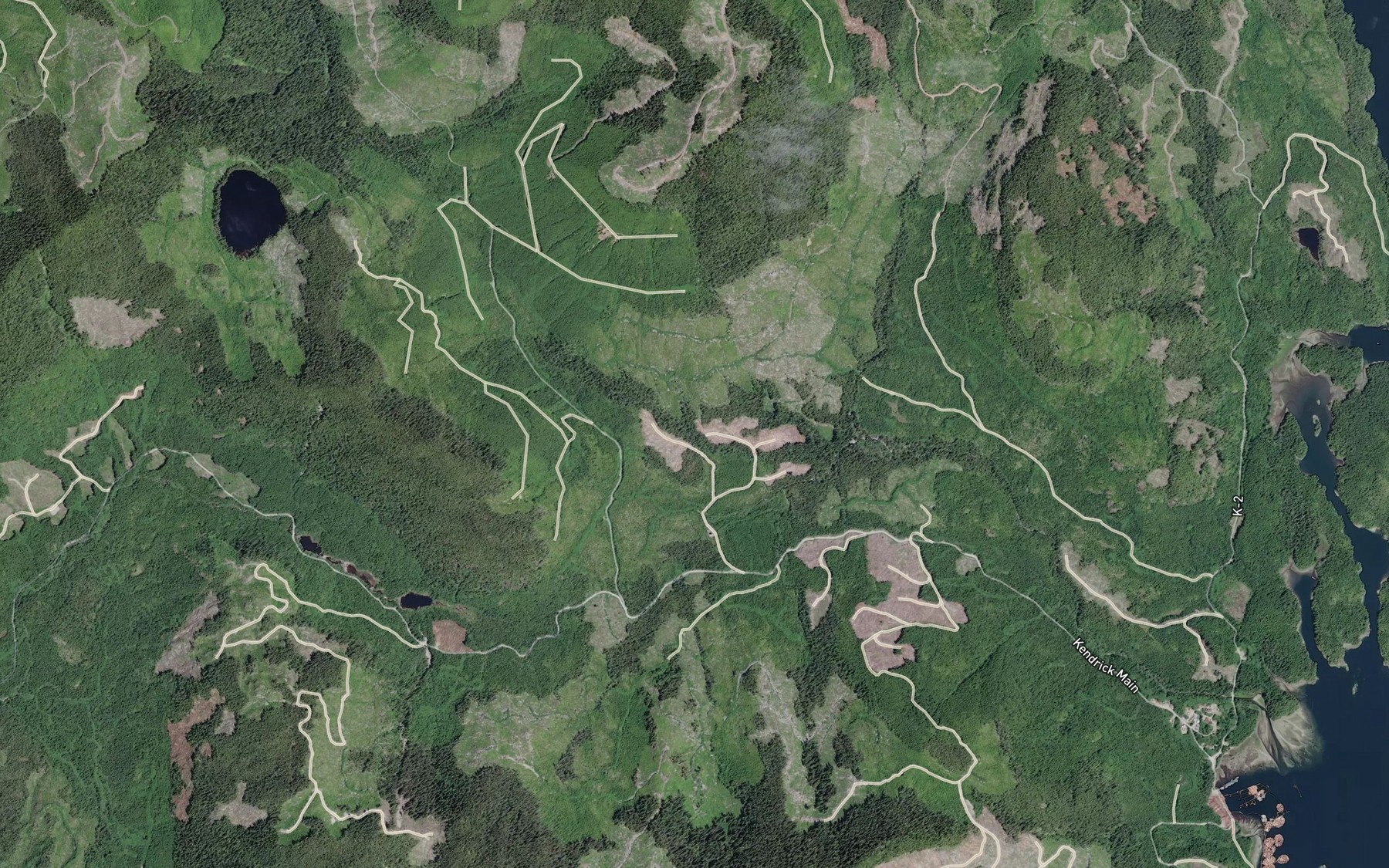 Satellite map of the Gunpowder Creek